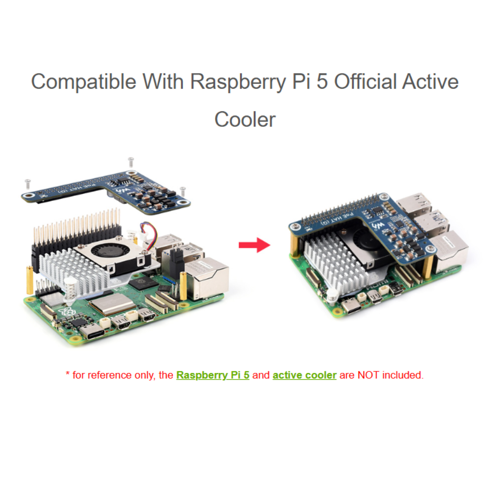 PoE HAT (G) for Raspberry Pi 5 / CM 5 27670