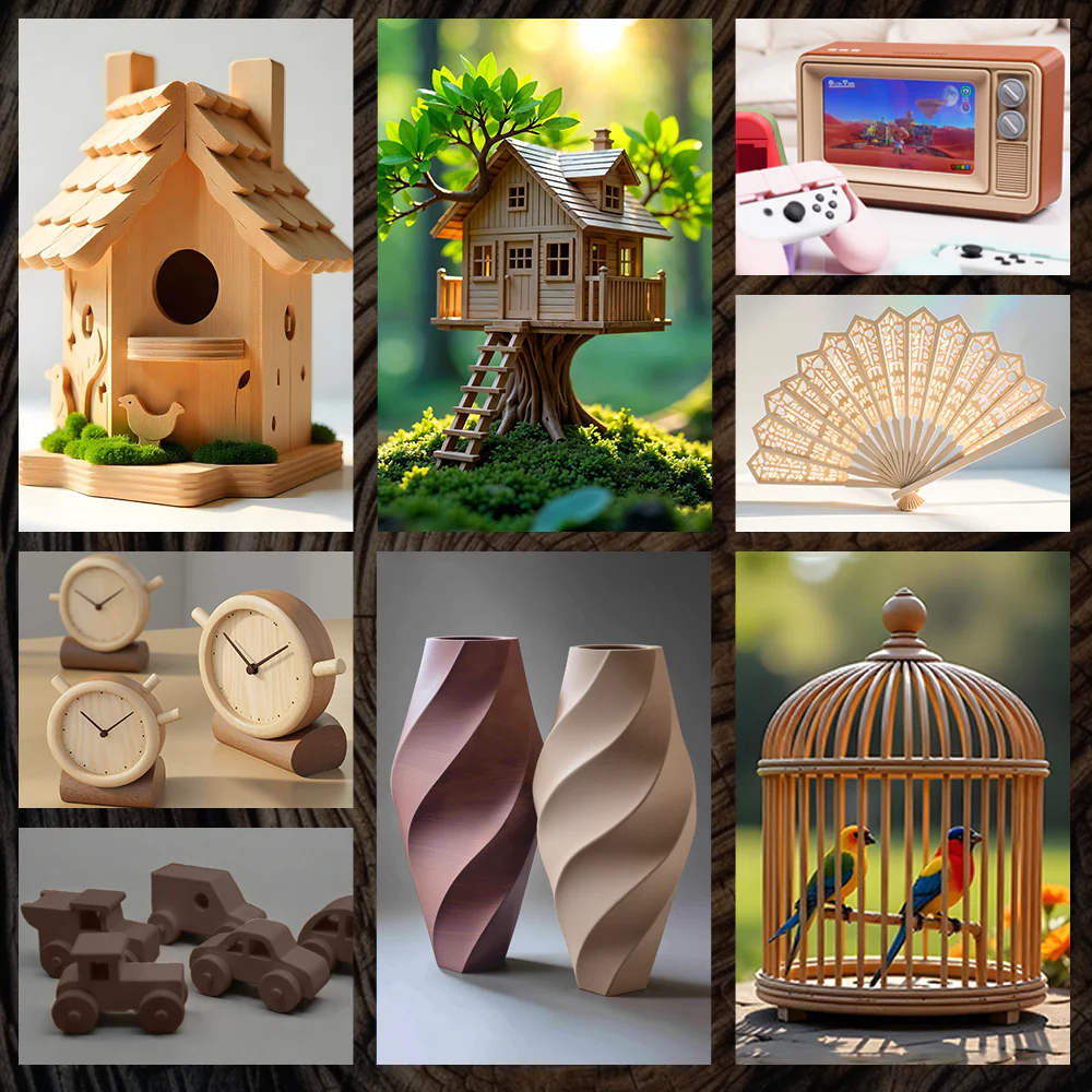 SUNLU PLA Wood 1.75mm 1KG 3D Printer Filament