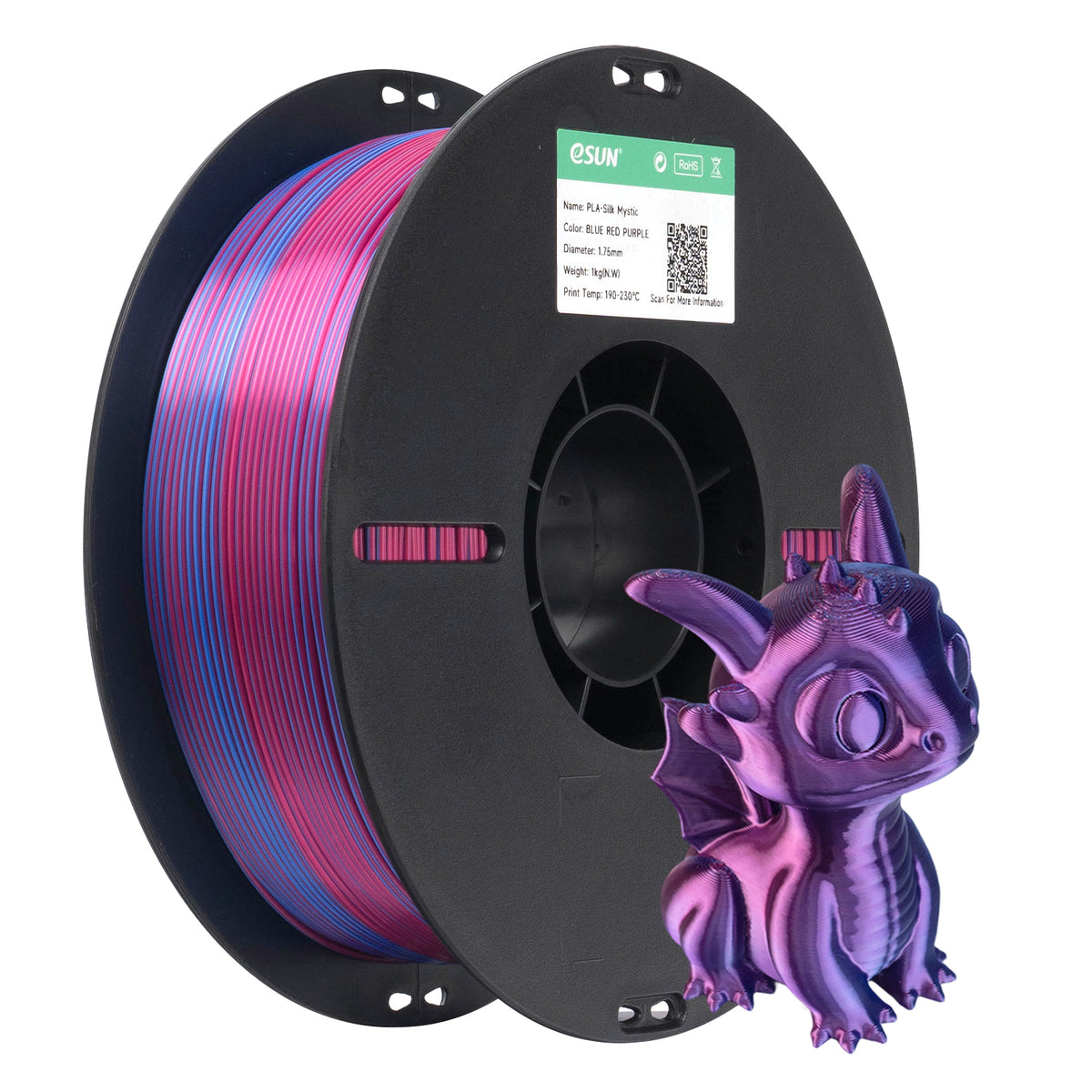 eSUN ePLA-Silk Magic Mystic 1.75mm 1KG 3D Printer Filament
