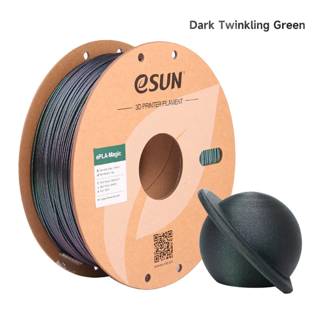 eSun ePLA-Magic 1.75mm 1KG 3D Printer Filament Dark Twinkling Galaxy