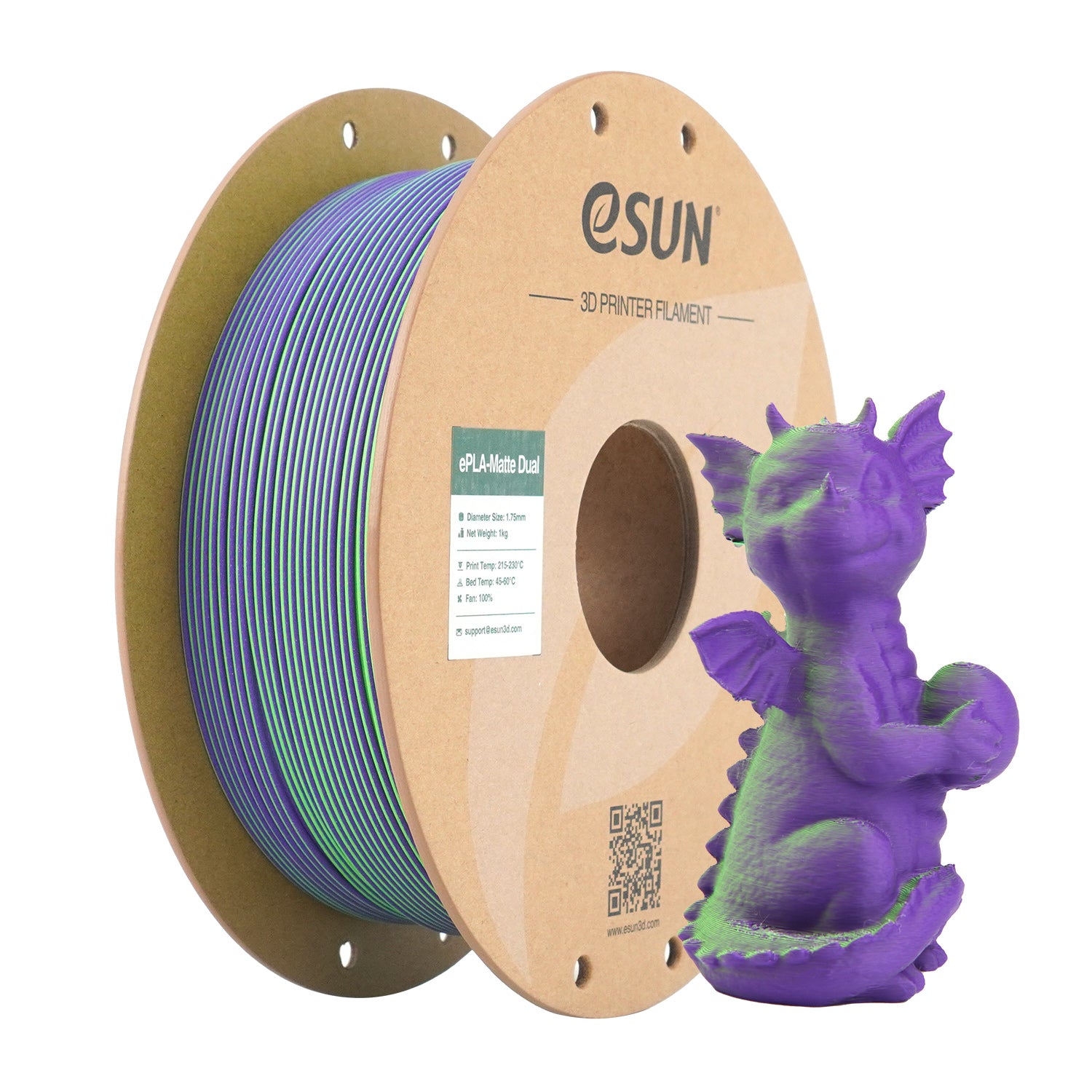 eSun ePLA-Matte Dual 1.75mm 1KG 3D Printer Filament