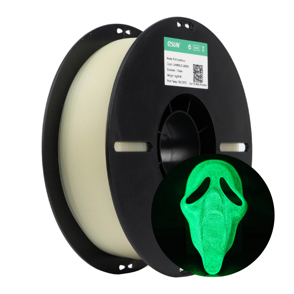 eSUN PLA Luminous Glow In The Dark 1.75mm 1KG 3D Printer Filament