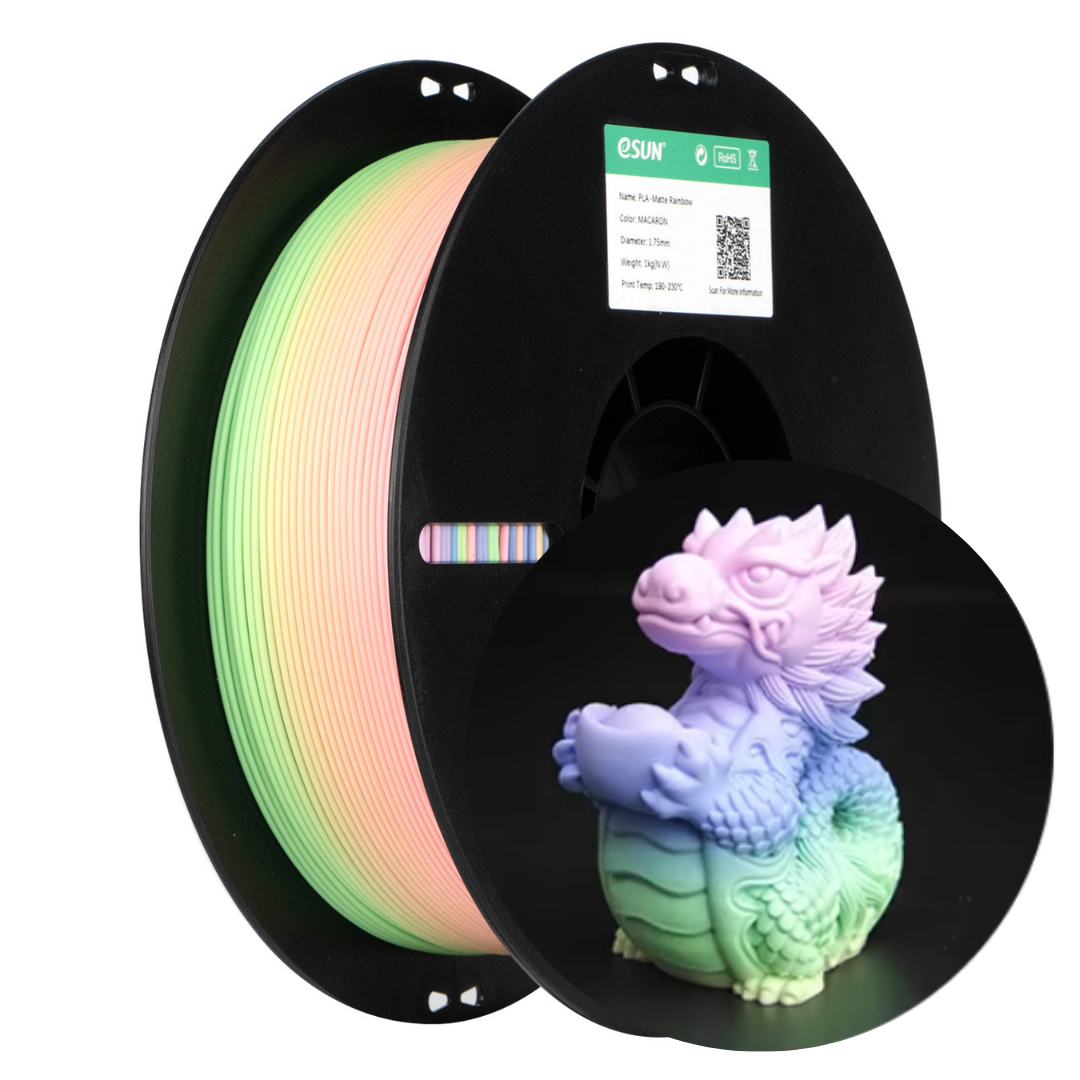 eSUN ePLA-Matte Rainbow 1.75mm 1KG 3D Printer Filament