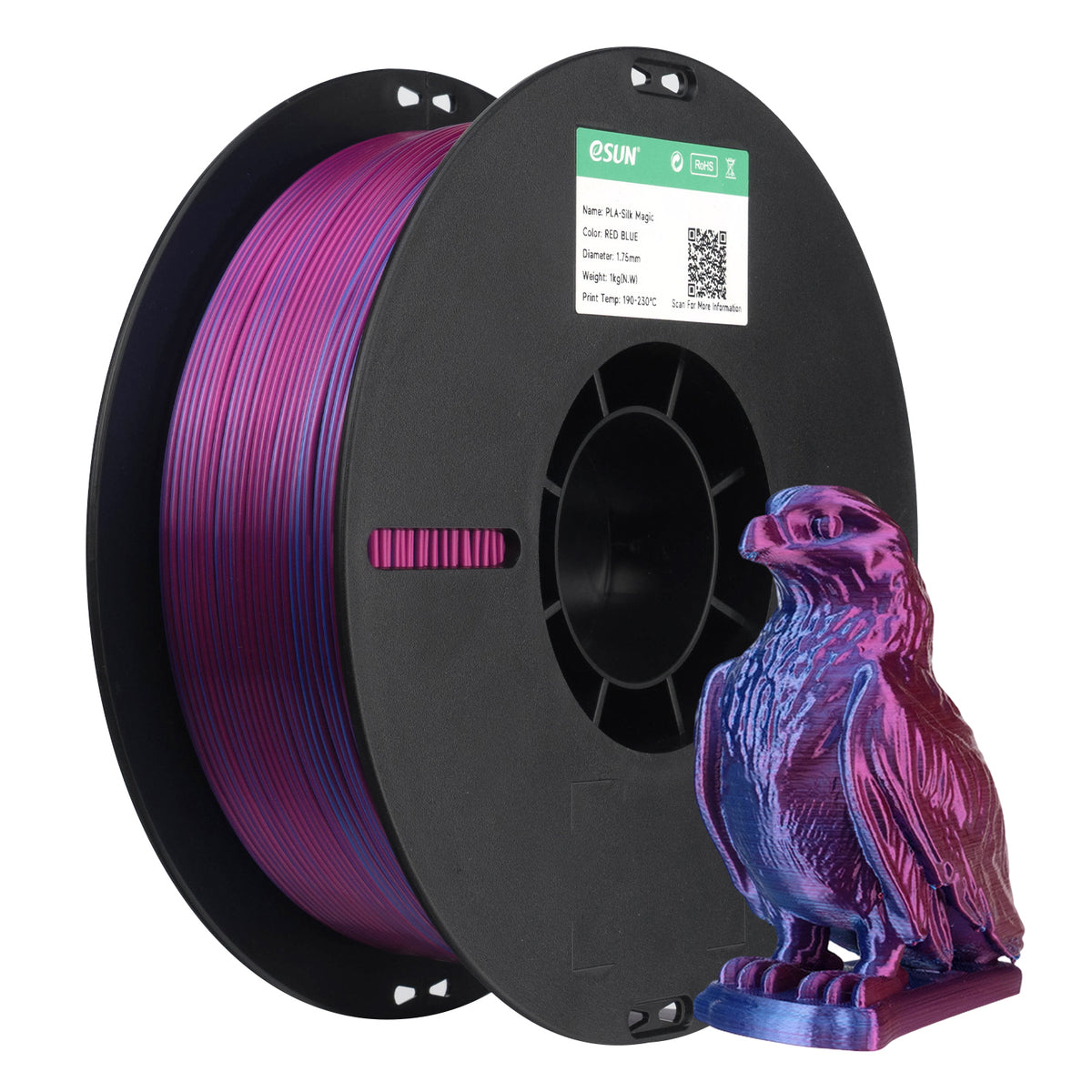 eSUN ePLA-Silk Magic Mystic 1.75mm 1KG 3D Printer Filament