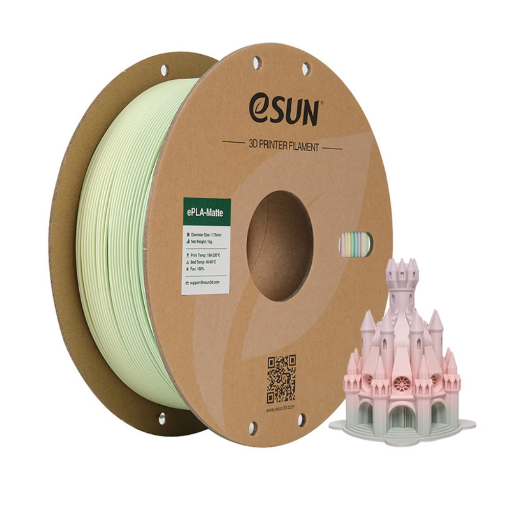 eSun ePLA-Matte Rainbow 1.75mm 1KG 3D Printer Filament