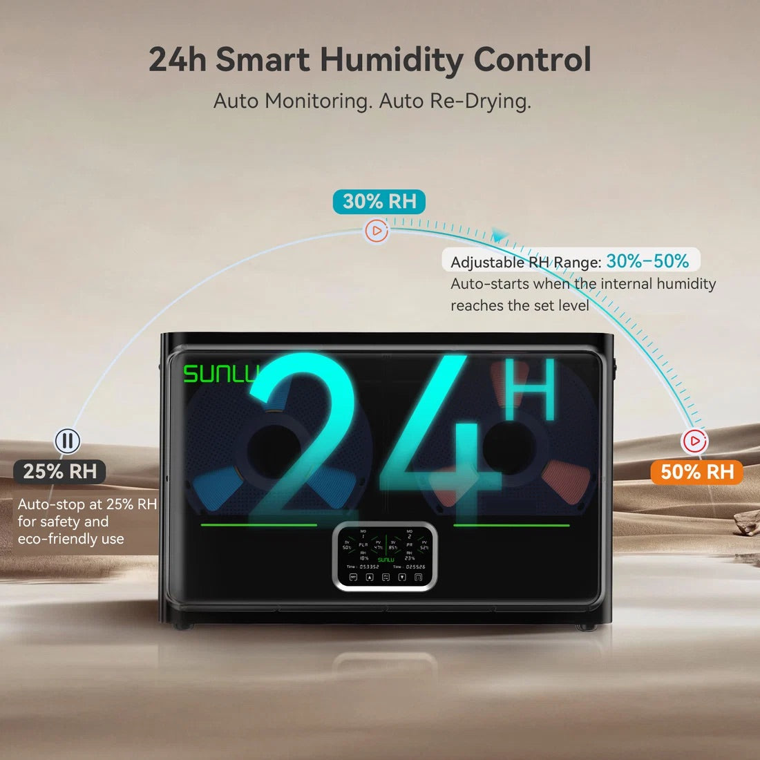 SUNLU FilaDryer S4 Pro 3D Printer Filament Dryer Box