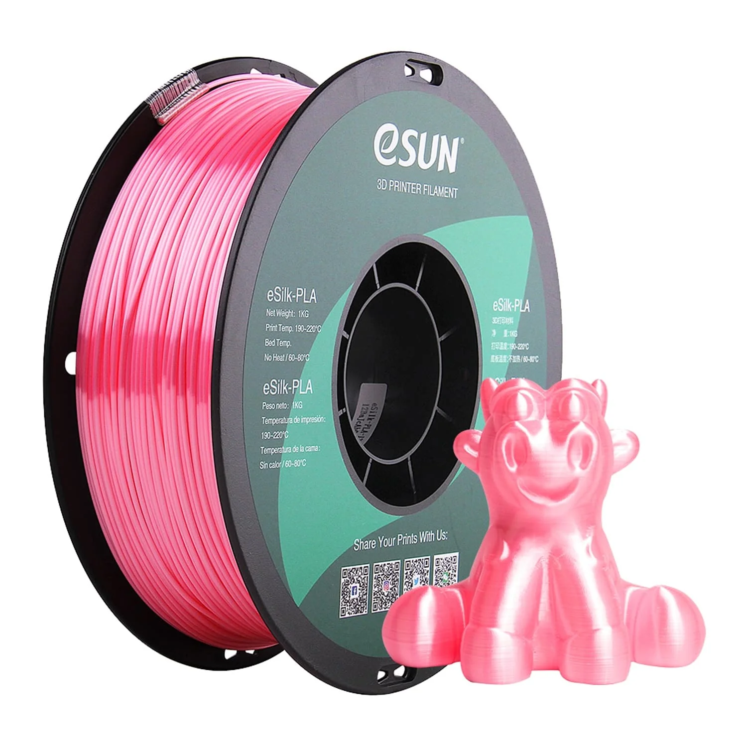 eSun ePLA-Silk 1.75mm 1KG 3D Printer Filament