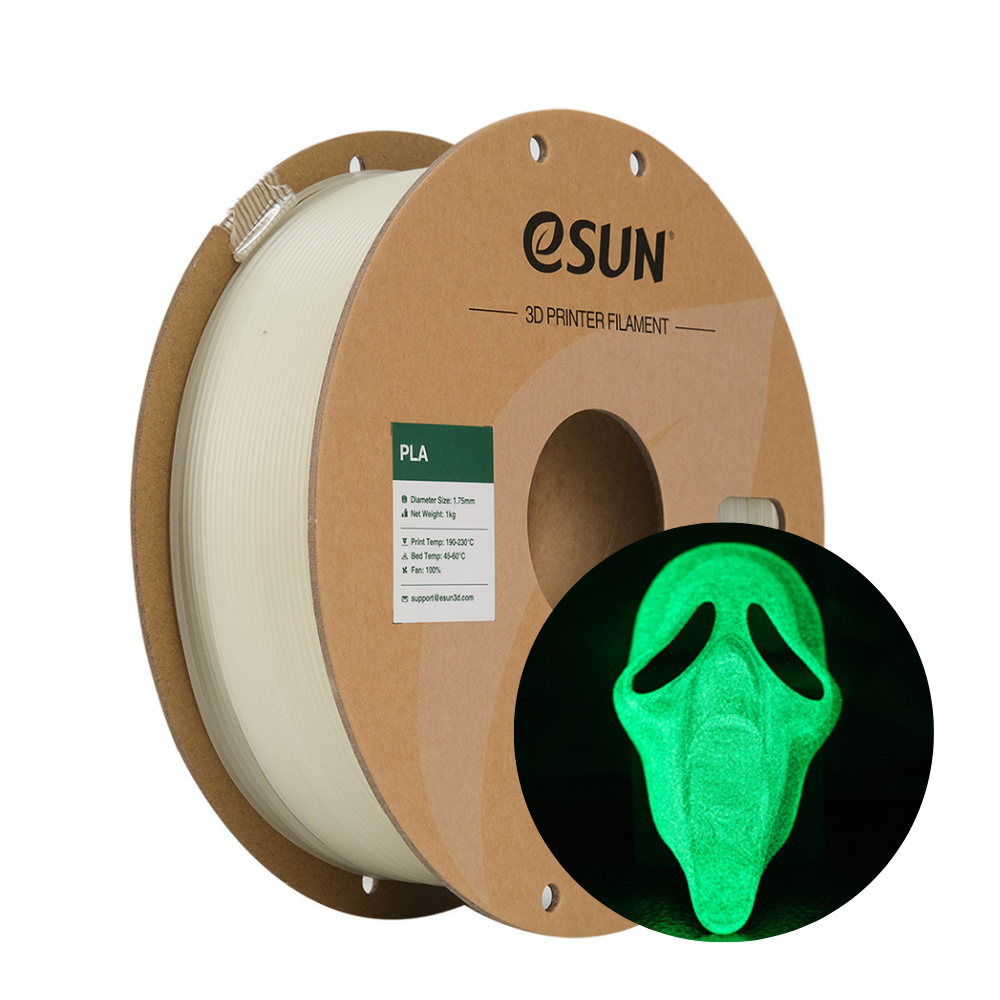 eSun PLA Luminous Glow In The Dark 1.75mm 1KG 3D Printer Filament