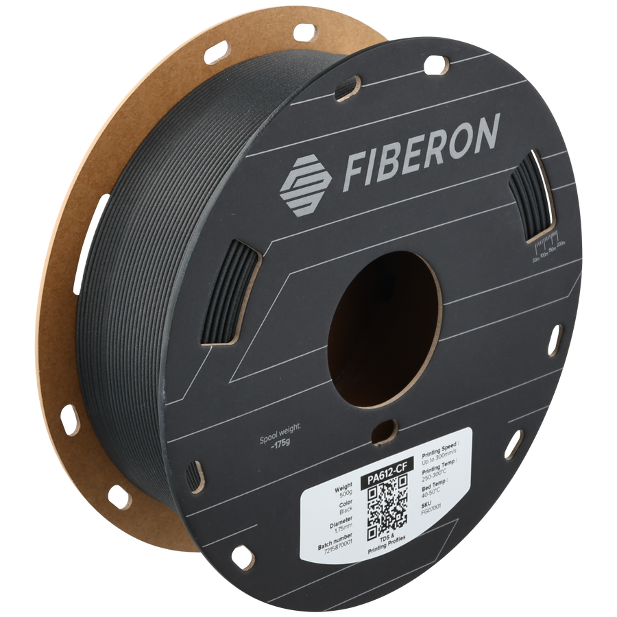 Polymaker Fiberon PA612-CF15 1.75mm 0.5KG 3D Printer Filament Black