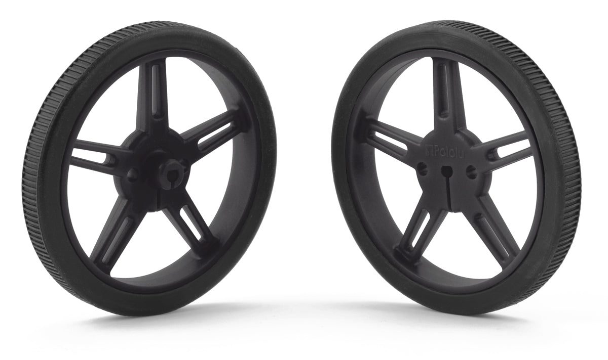 Pololu Wheel 60x8mm Pair - Black.