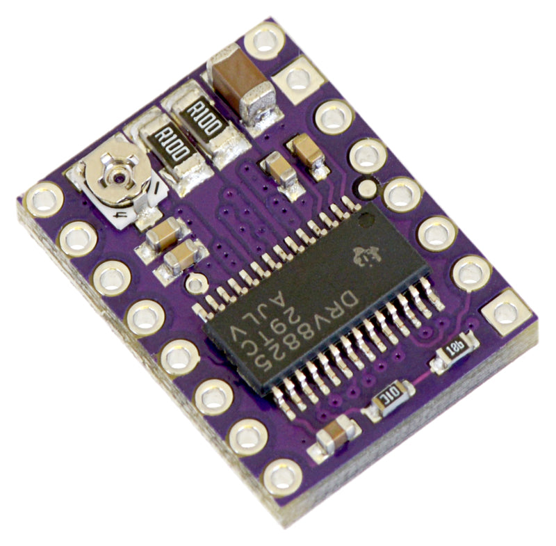 DRV8825 stepper motor driver carrier.