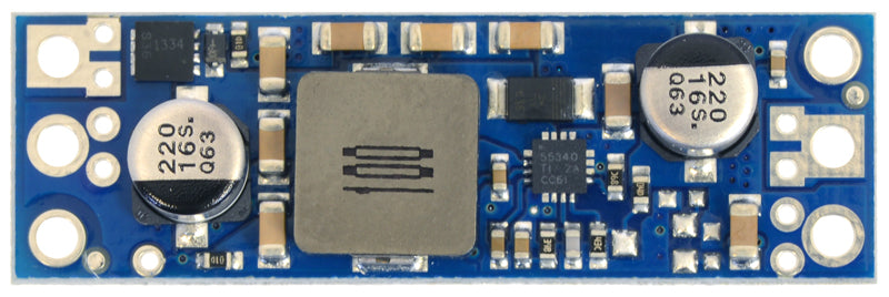 Pololu fixed step-up voltage regulator U3V50Fx, top view.