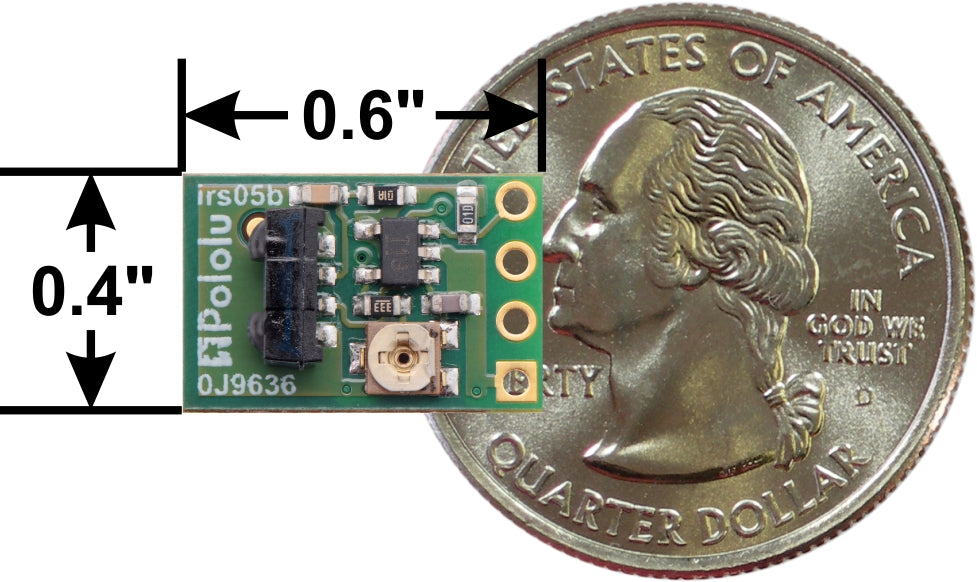 Pololu 38&nbsp;kHz IR proximity sensor.