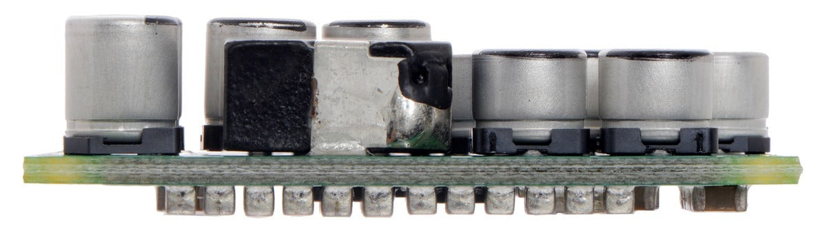 Pololu Step-Down Voltage Regulator D24V150Fx, side view.