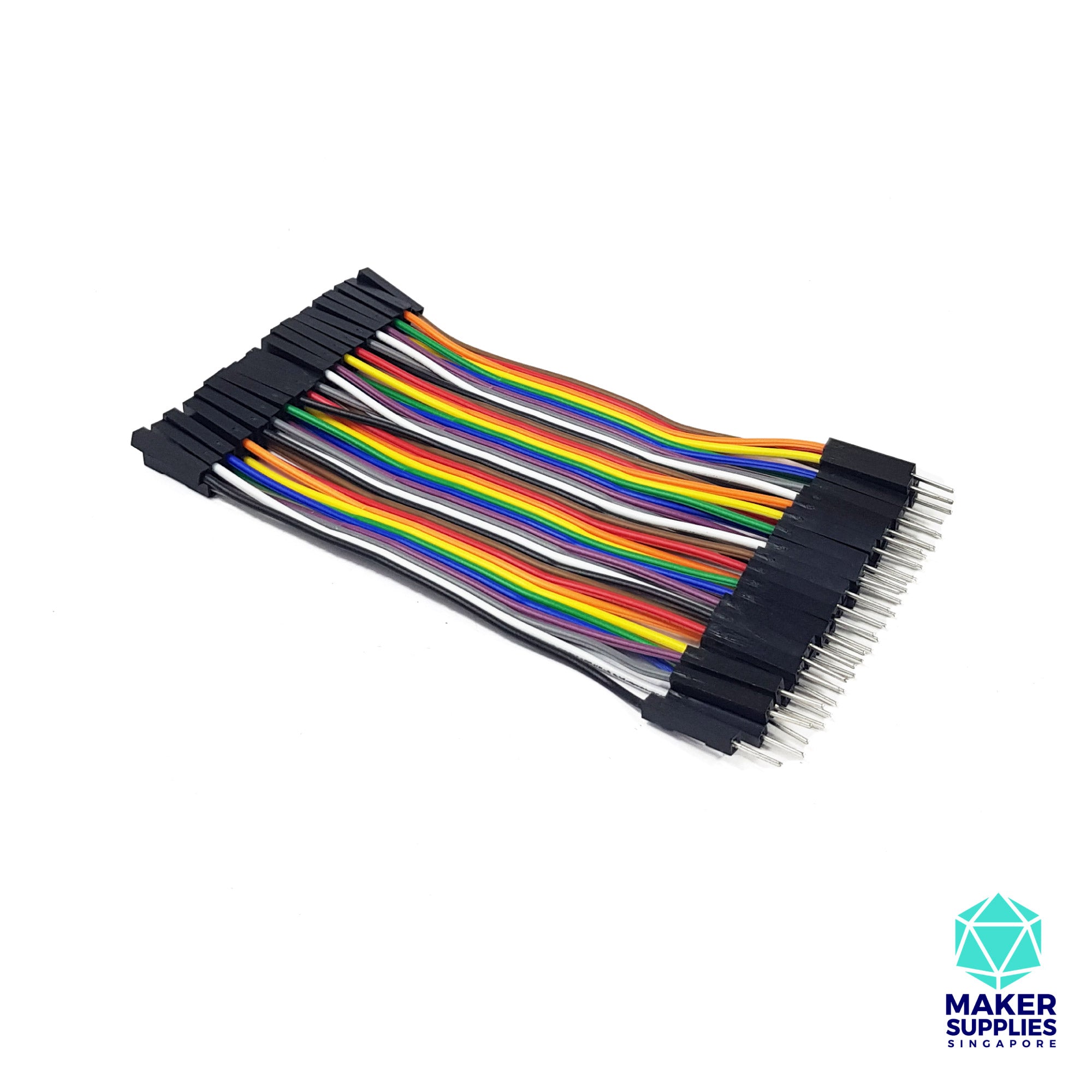 40pcs 10cm Male to Female Jumper DuPont Wire