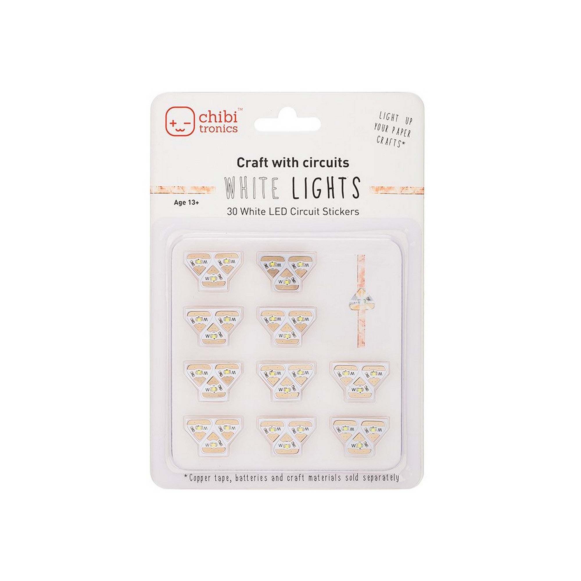 Chibitronics White Megapack (30 LED stickers)