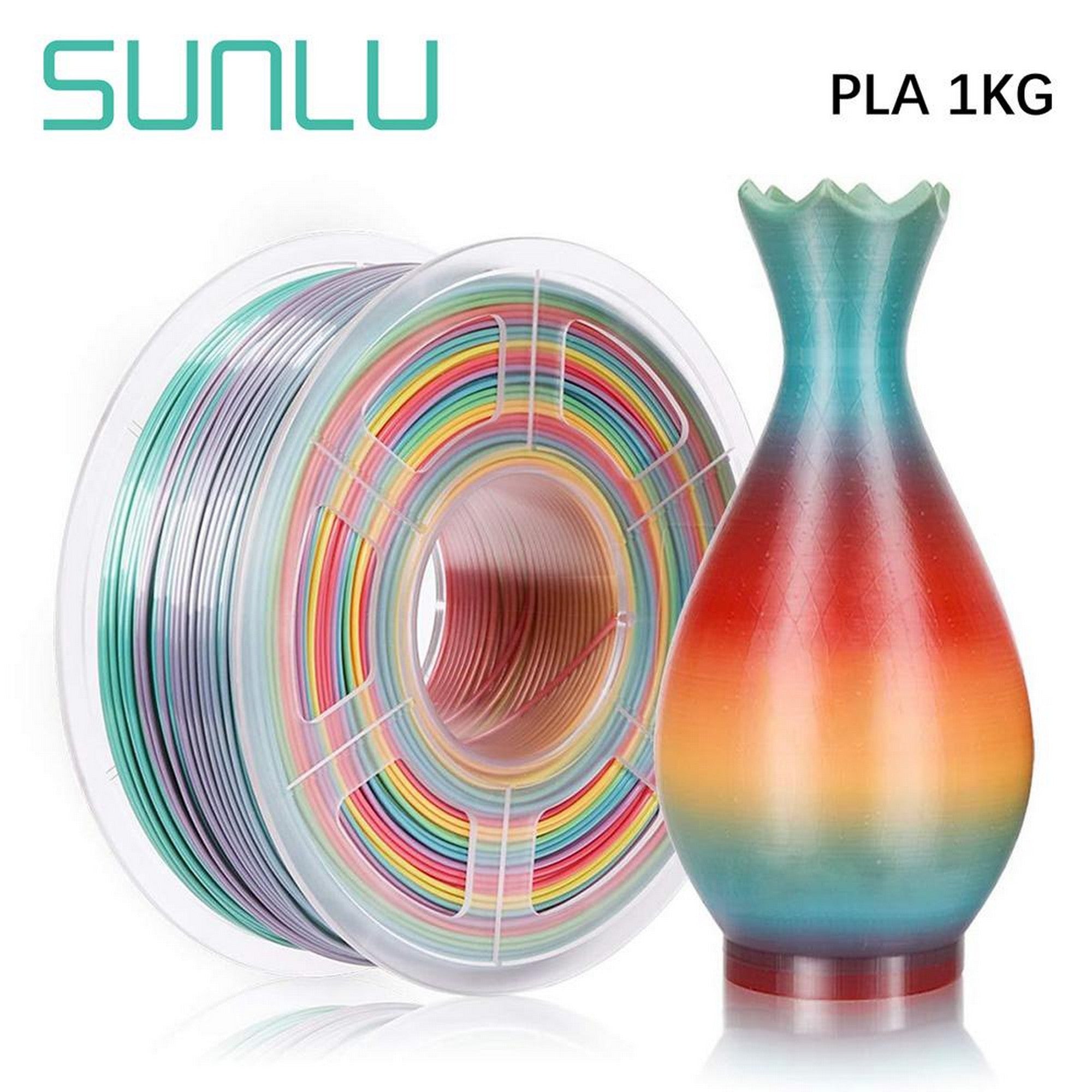 SUNLU PLA Rainbow 1.75mm 1KG 3D Printer Filament