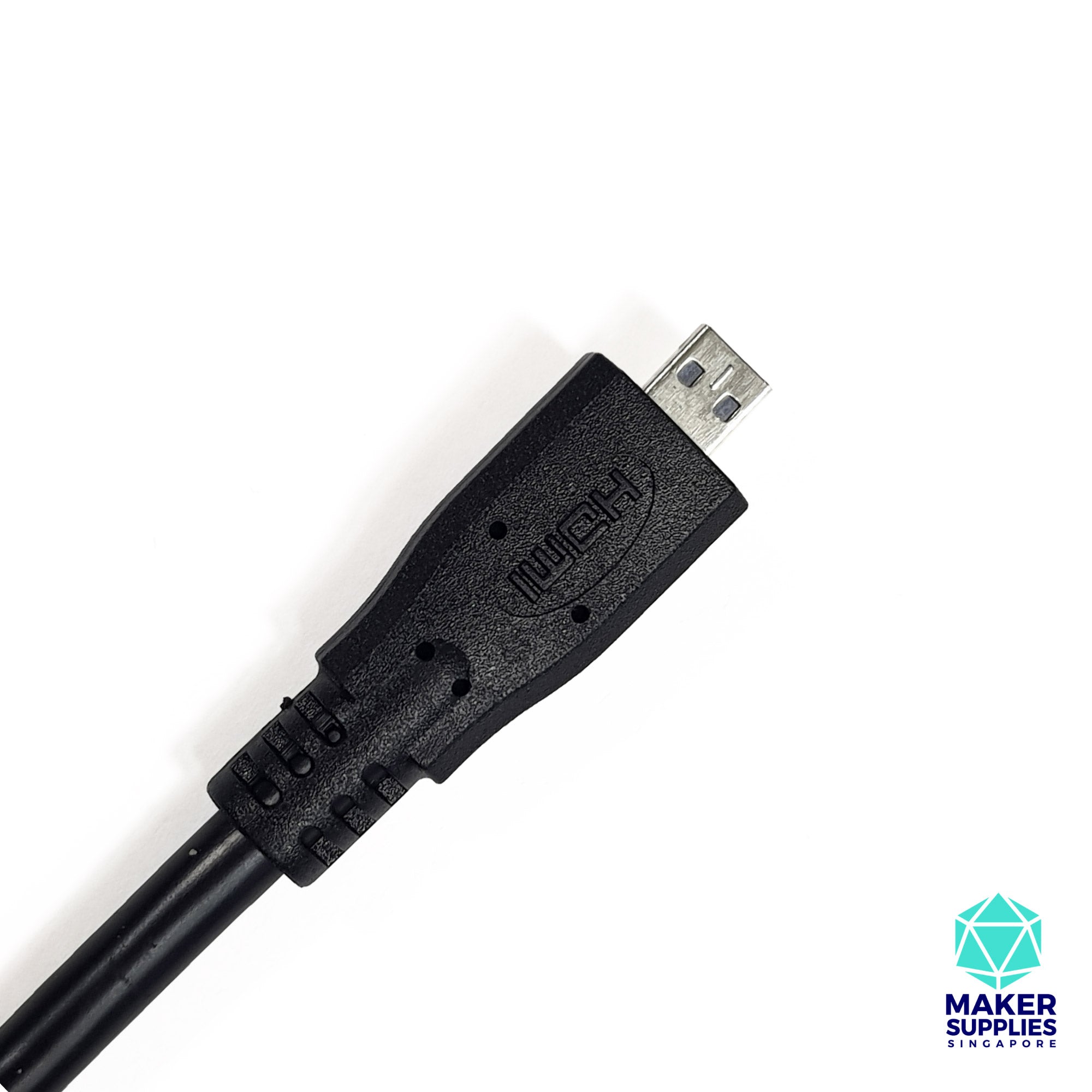 1m Micro HDMI to Standard HDMI Cable Black (Type A to Type D)