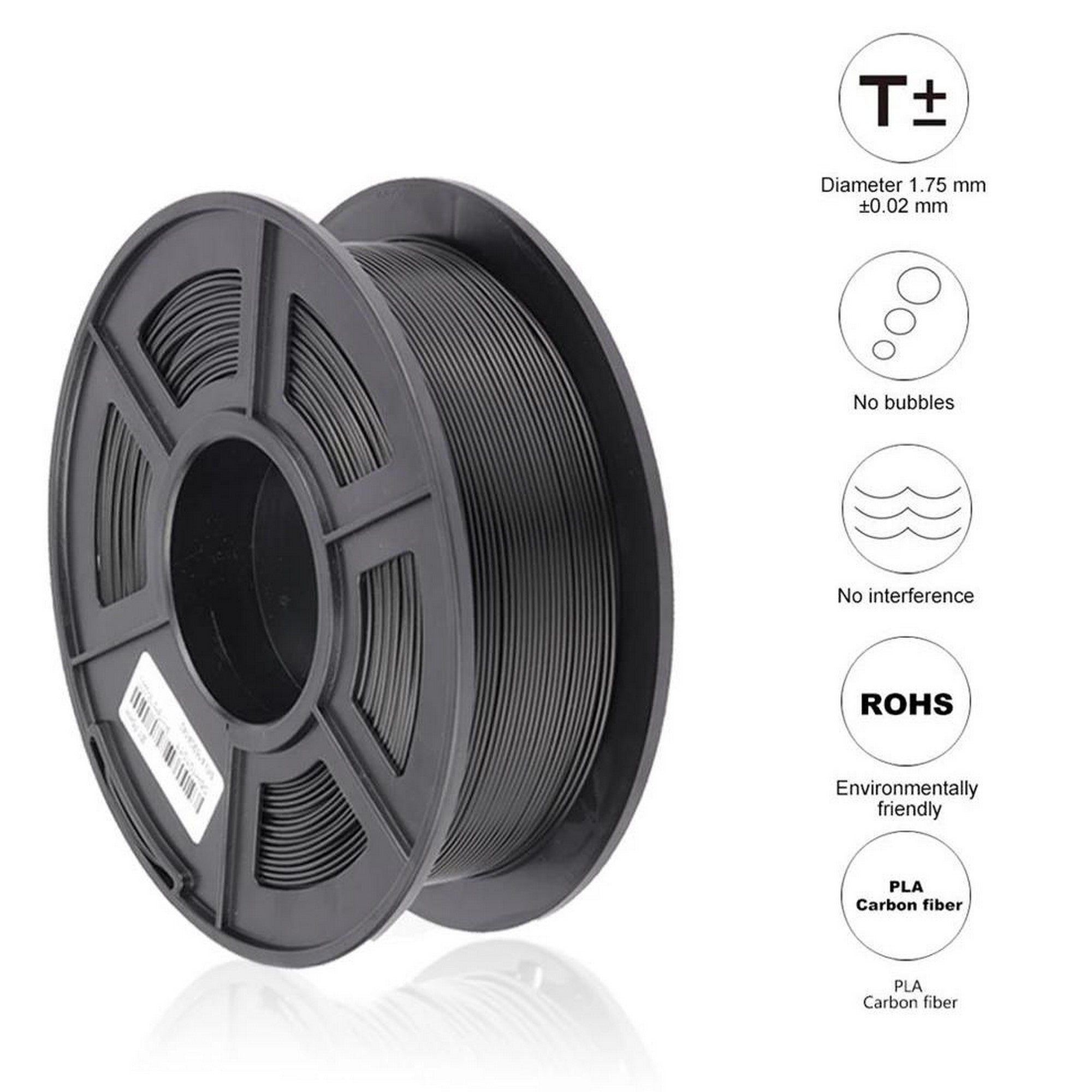 SUNLU PLA Carbon Fiber 1.75mm 1KG 3D Printer Filament