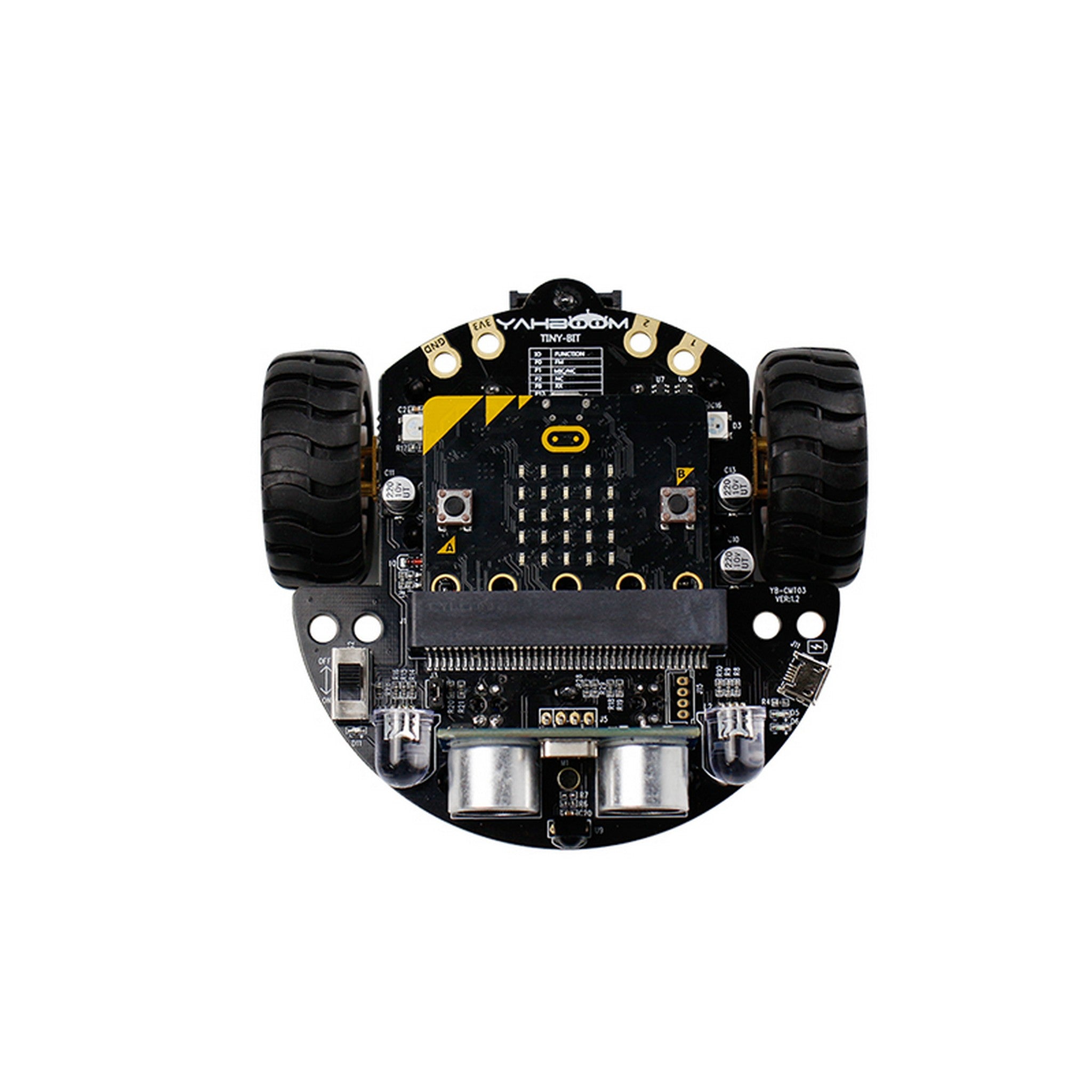 Tiny:bit Robot Car Kit for BBC micro:bit (Compatible with micro:bit V1.5 and V2)