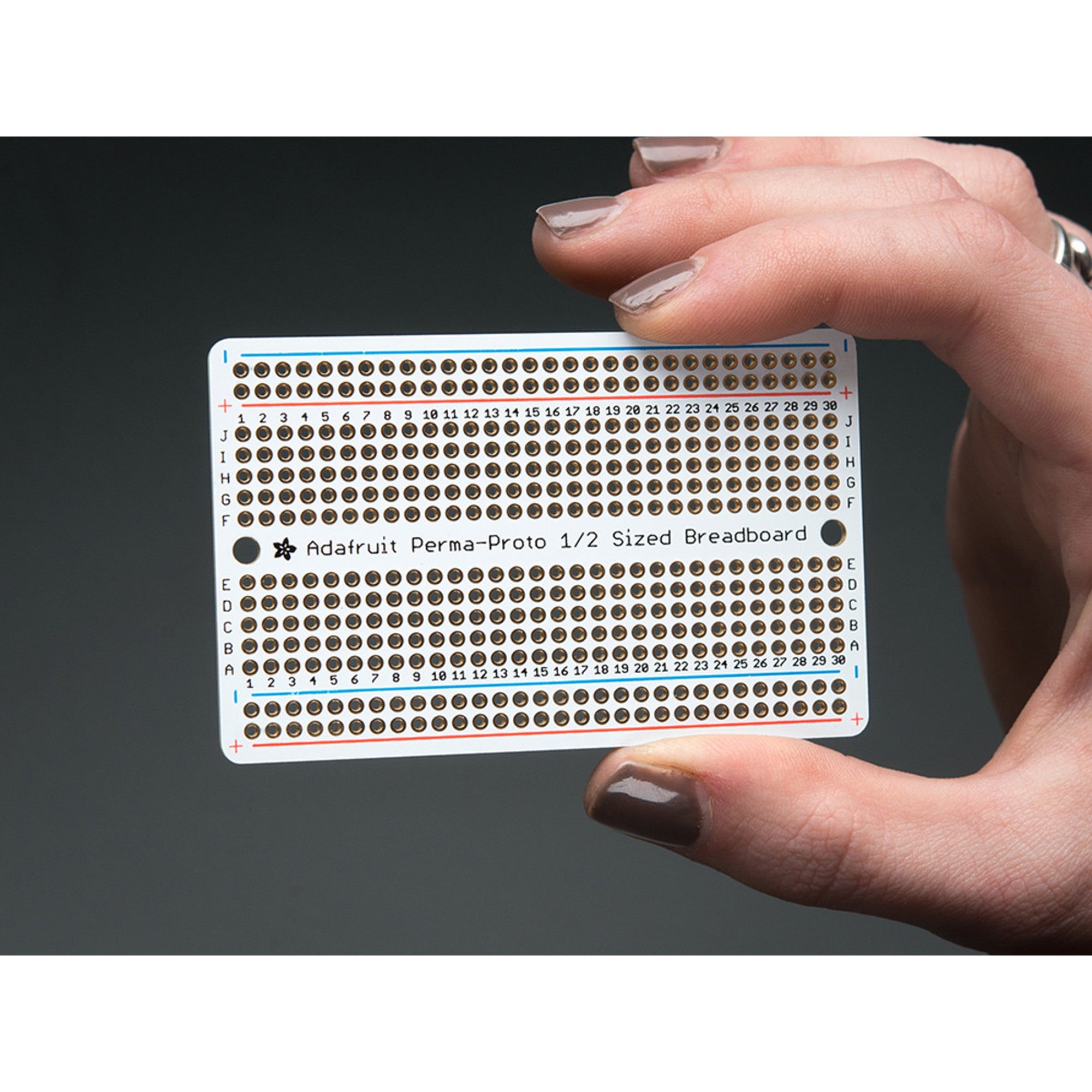 Adafruit Perma-Proto Half-sized Breadboard PCB - Single 1609