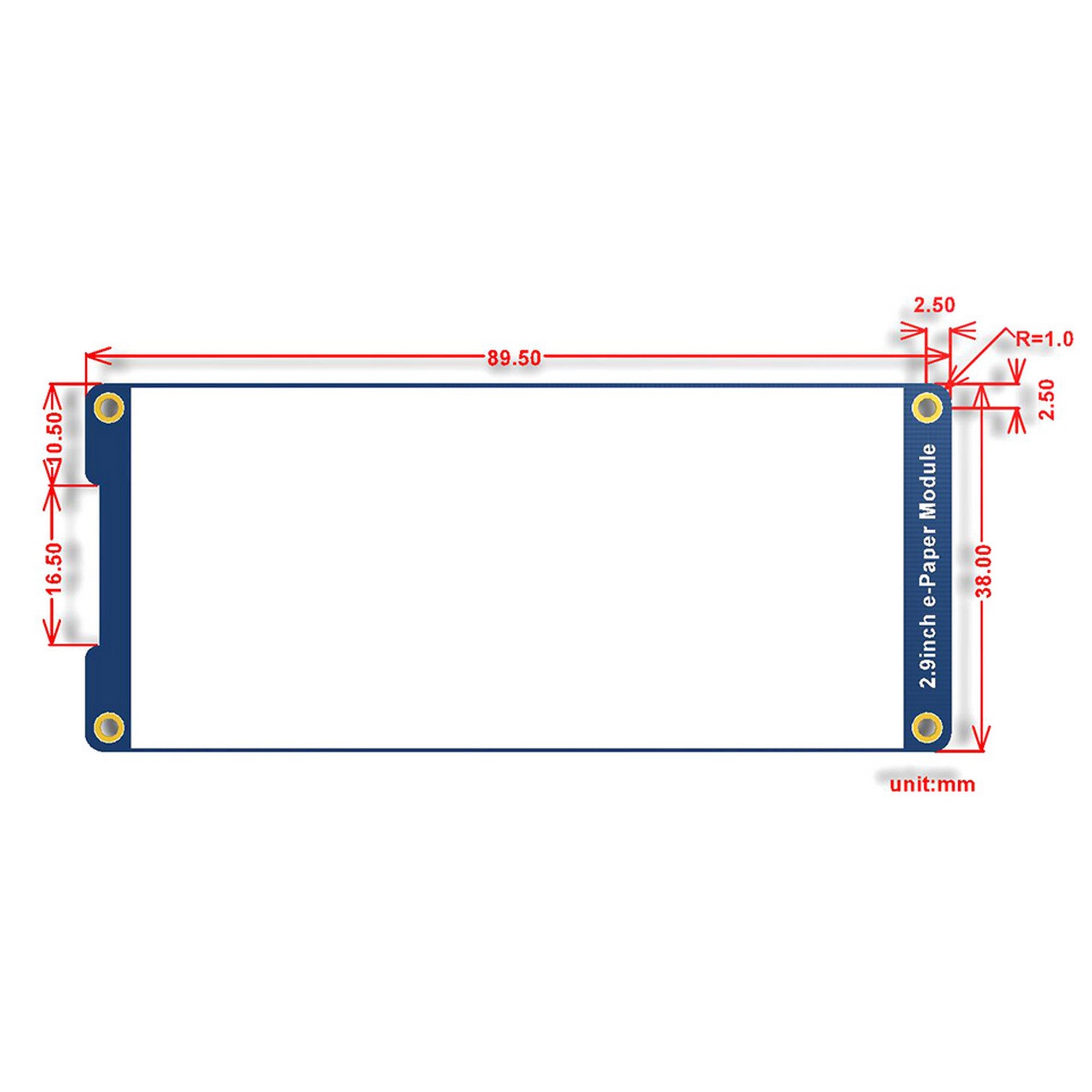 2.9inch E-Ink Display Module 12956