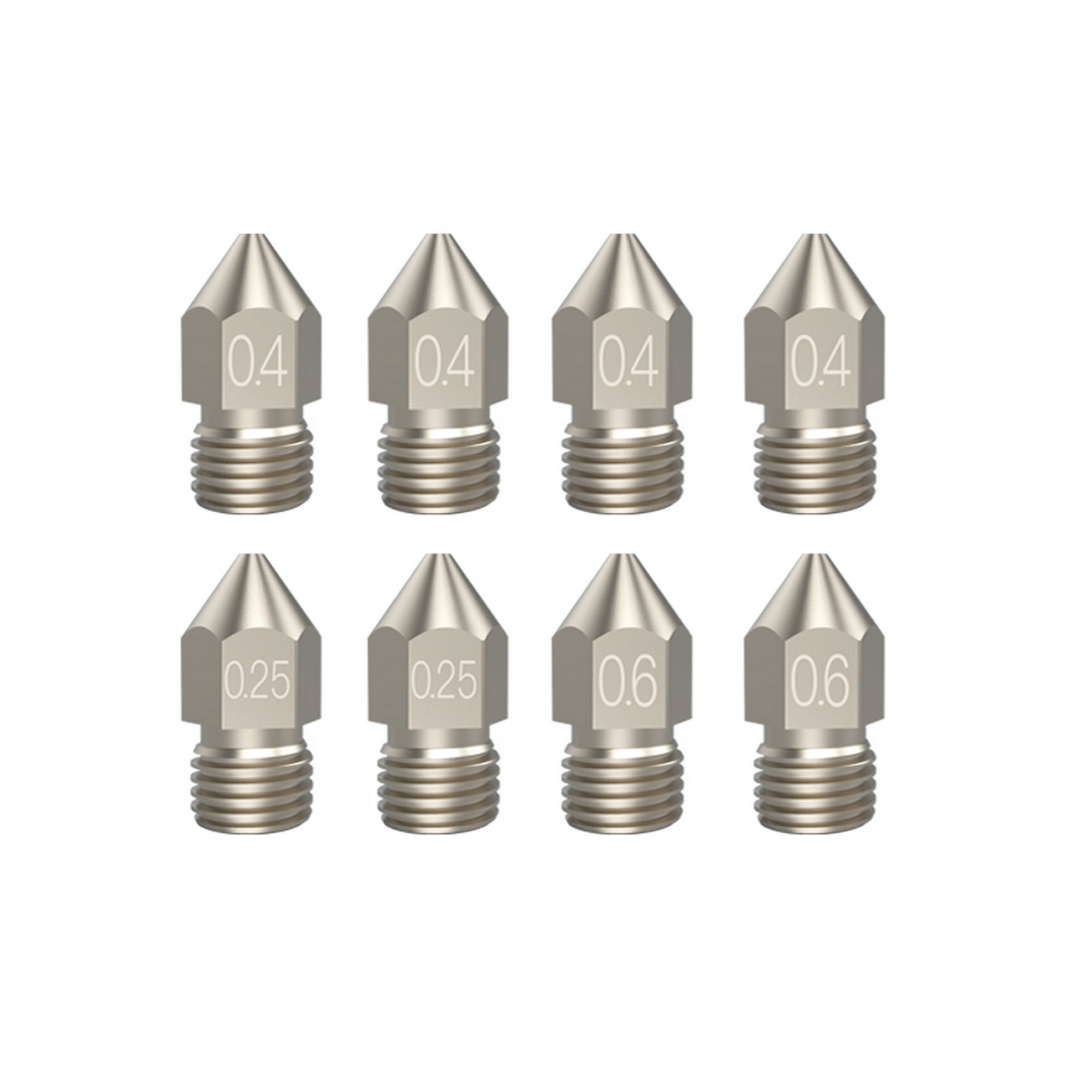 Creality Copper Alloy High-end Nozzle (Set of 8 pcs)