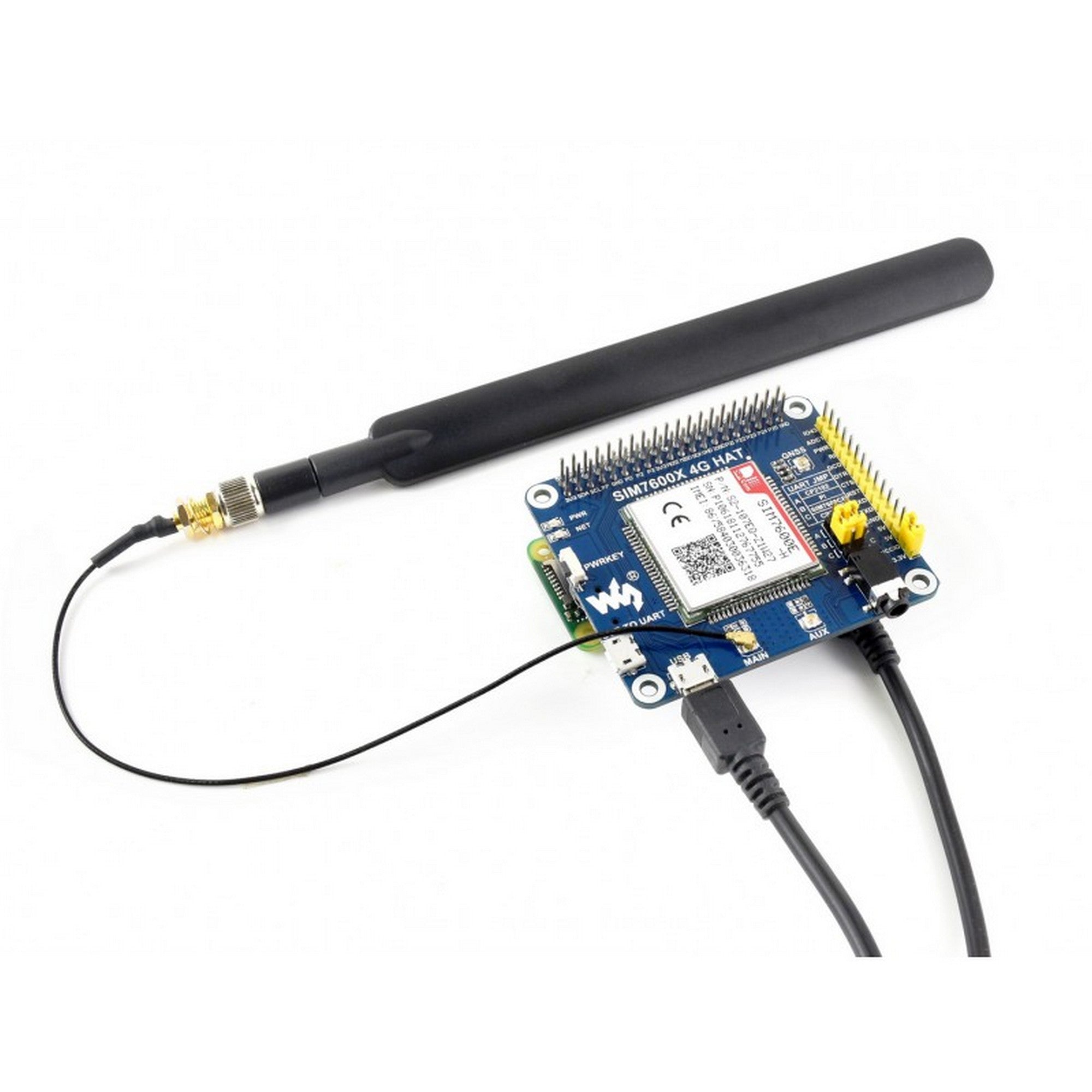 4G / 3G / 2G / GSM / GPRS / GNSS HAT for Raspberry Pi 14952