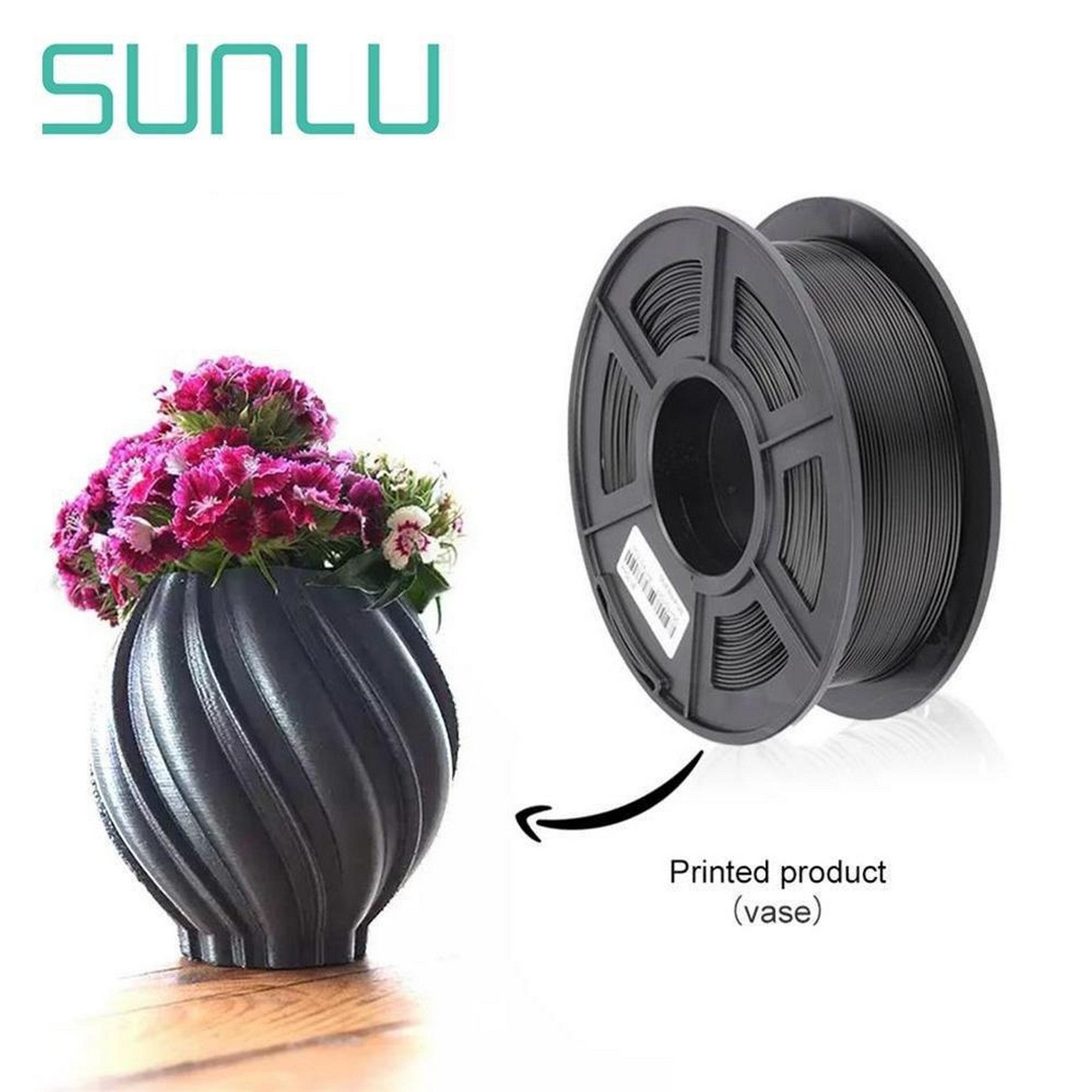 SUNLU PLA Carbon Fiber 1.75mm 1KG 3D Printer Filament