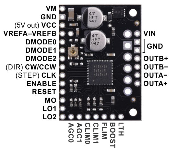 TB67S249FTG Stepper Motor Driver Carrier - Full Breakout Pololu 2973