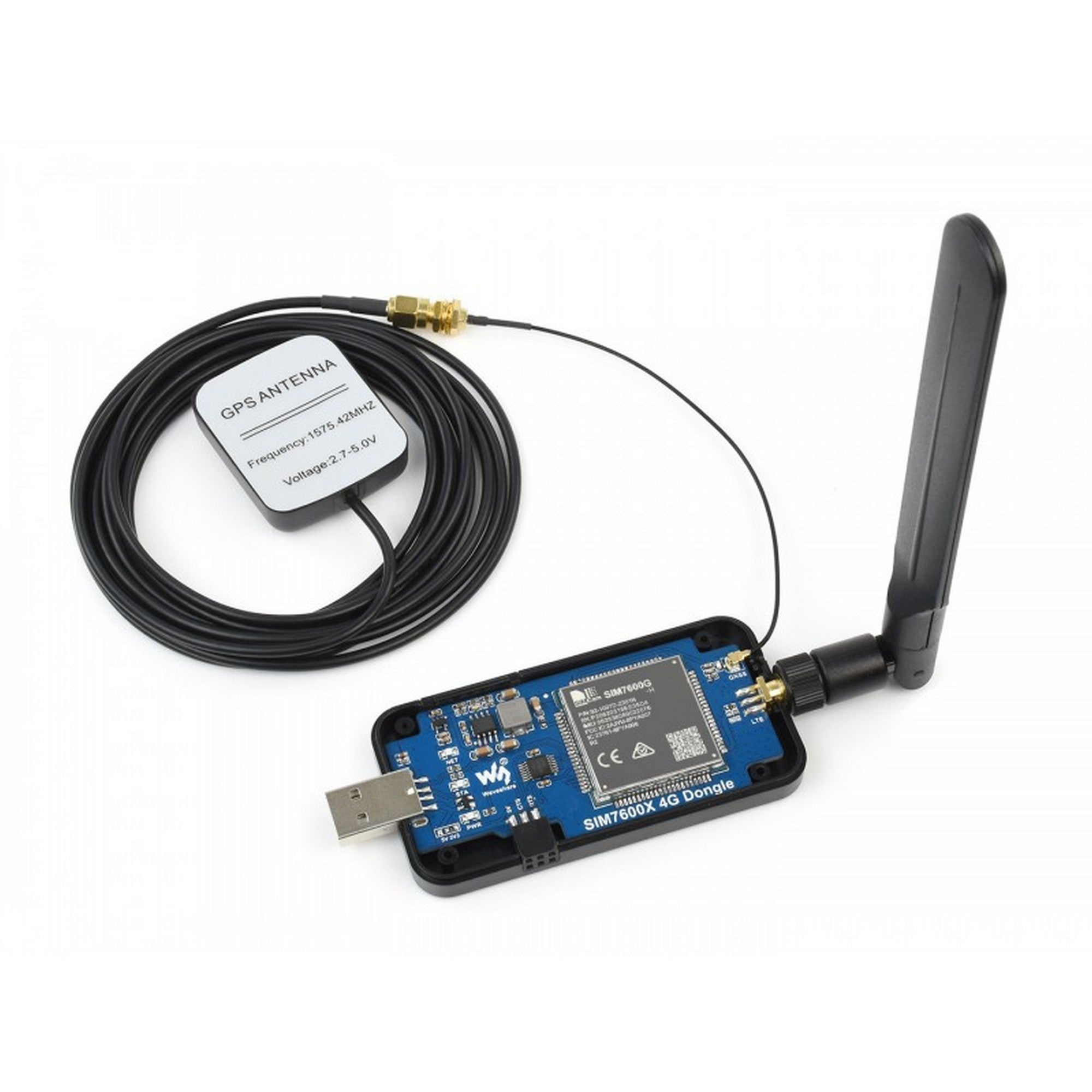 SIM7600G-H 4G Dongle, GNSS Positioning, Global Band Support 18165