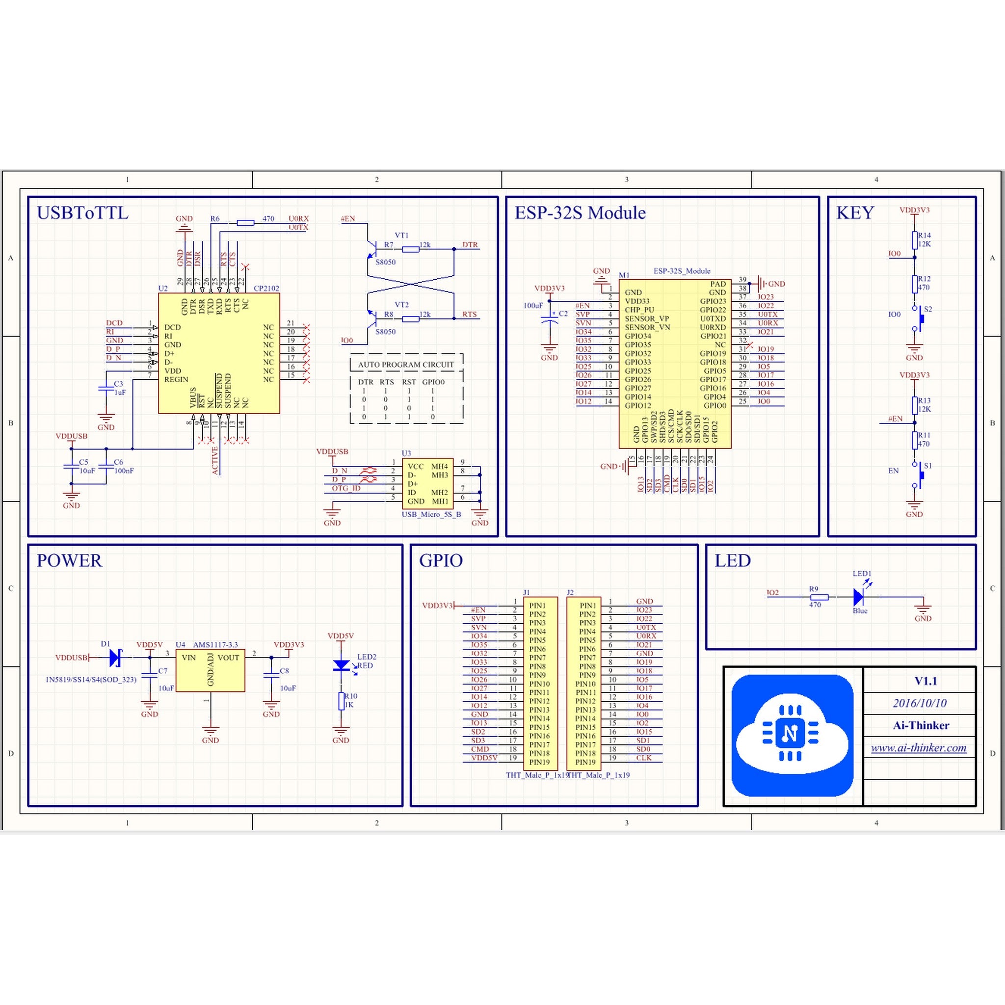 ESP32-S ESP 32 NodeMCU-32S (Official)