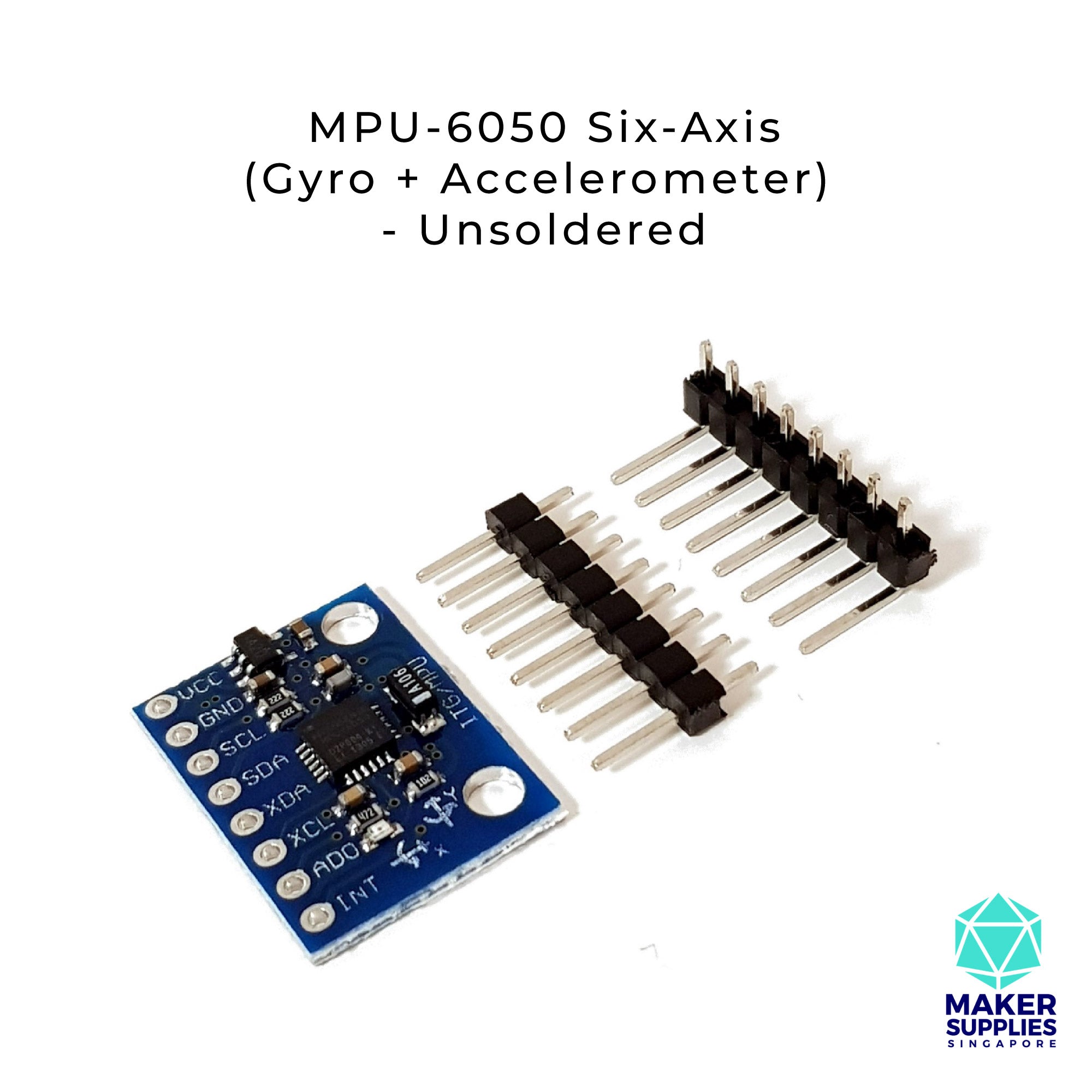 GY-521 MPU-6050 Six-Axis (Gyro + Accelerometer)