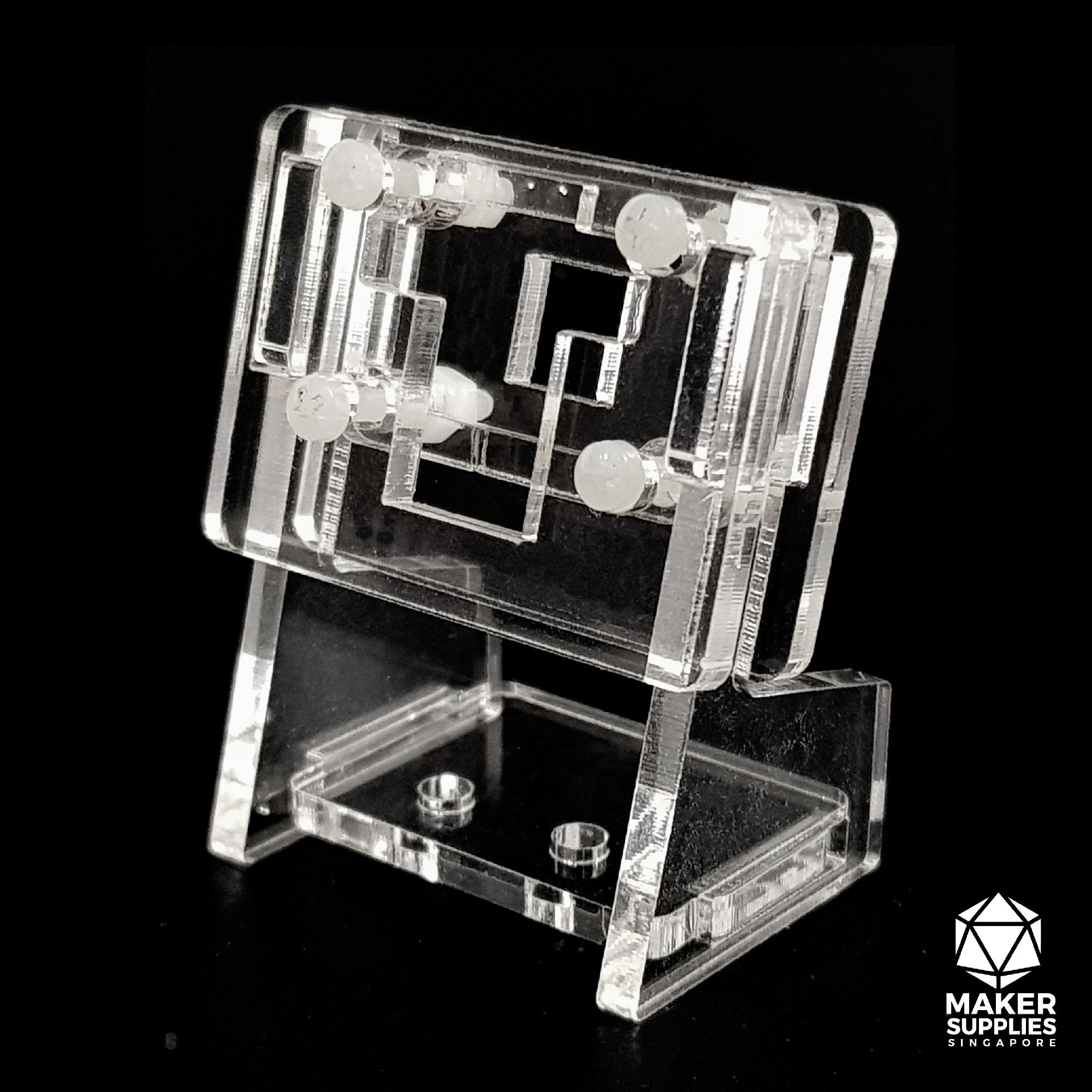 Acrylic Casing with 2 Antenna for NVIDIA Jetson Xavier NX/TX2 NX/Orin Nano/Orin NX Developer Kit