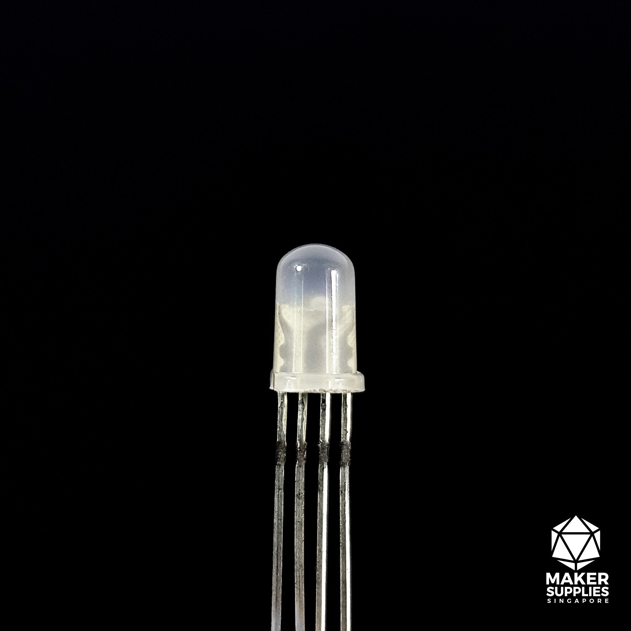 5mm Common Anode 4-pin Diffused RGB LED