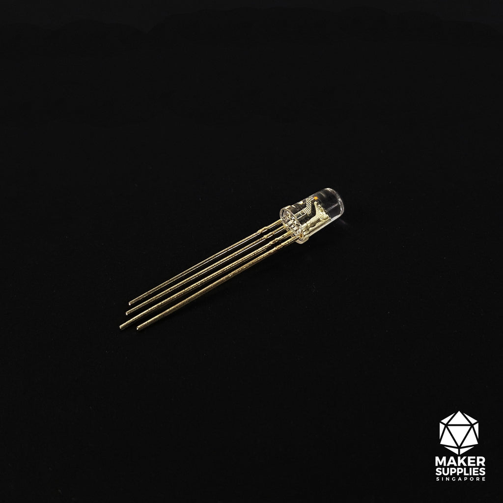 Rg Led Cathode 5mm Common Cathode 4-pin Clear RGB LED