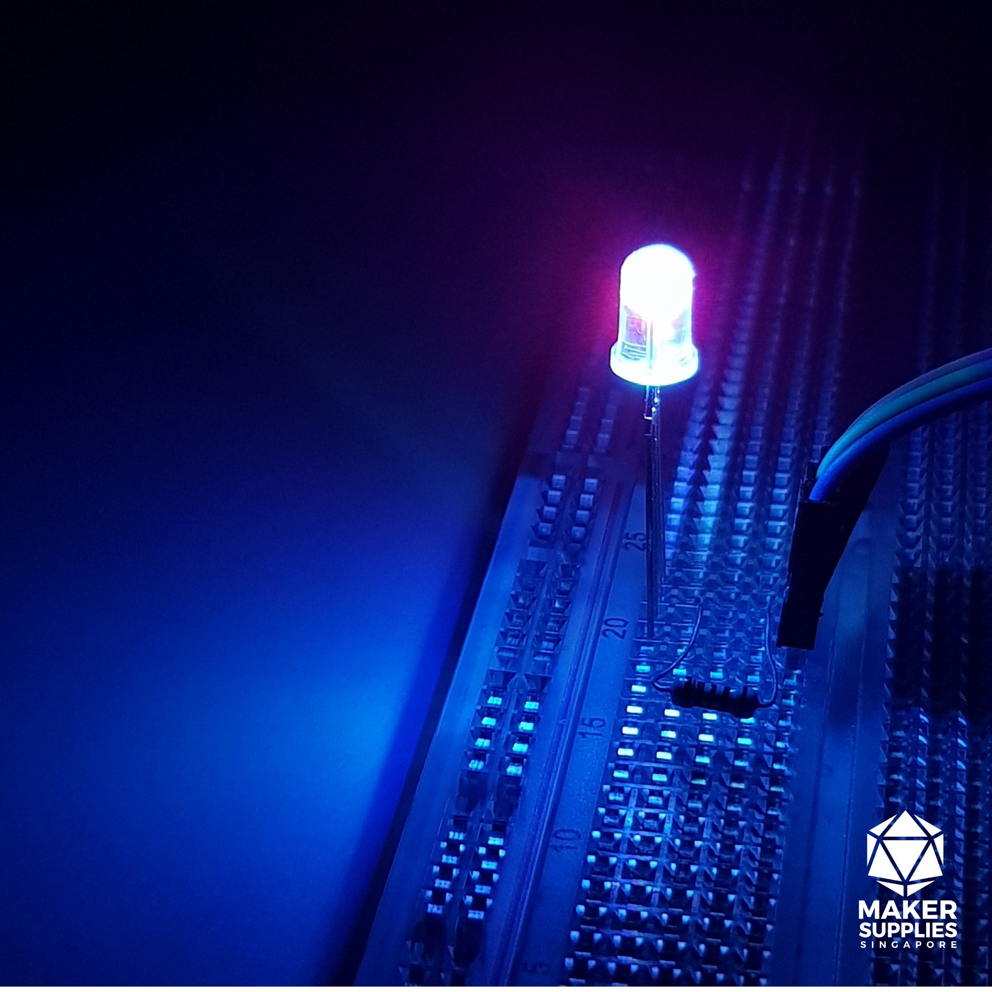 5mm Common Cathode 4-pin Clear RGB LED