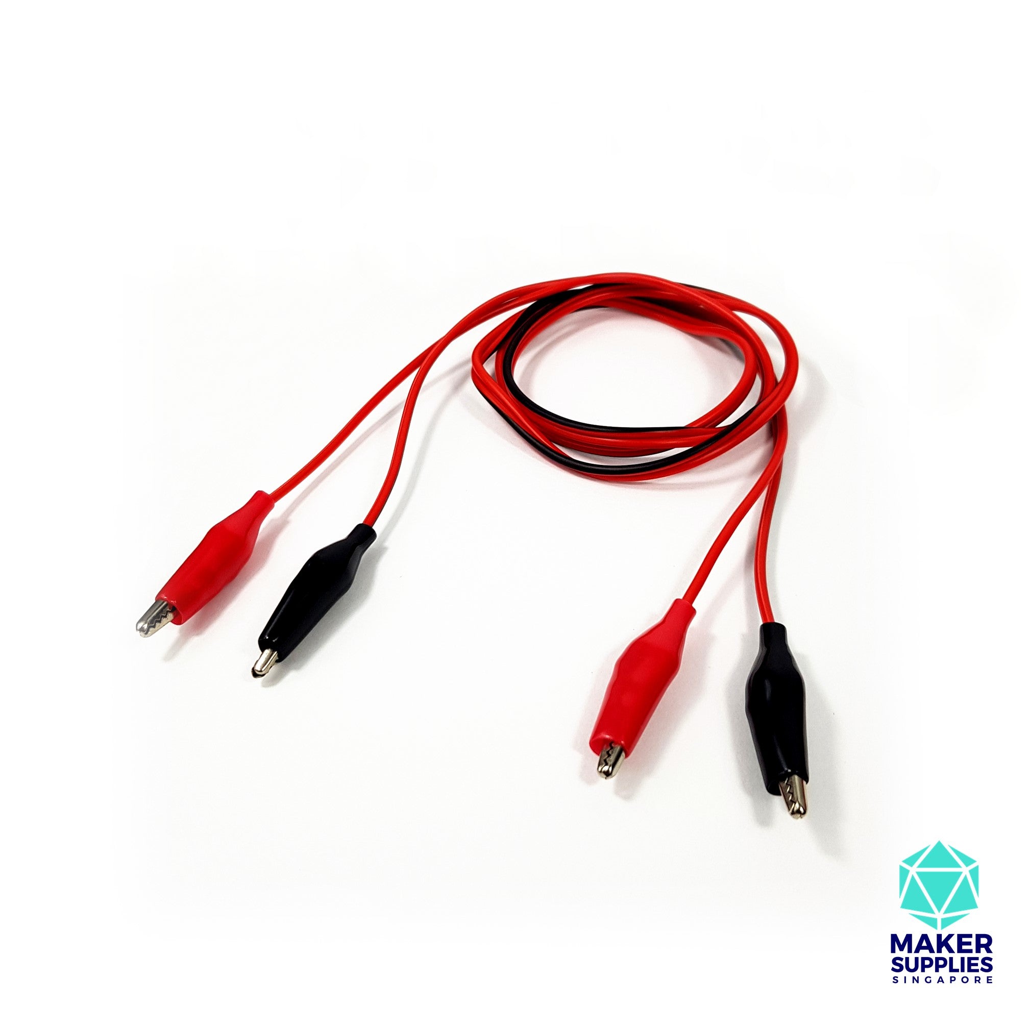 1m Crocodile Clip to Crocodile Clip Wire Test Leads