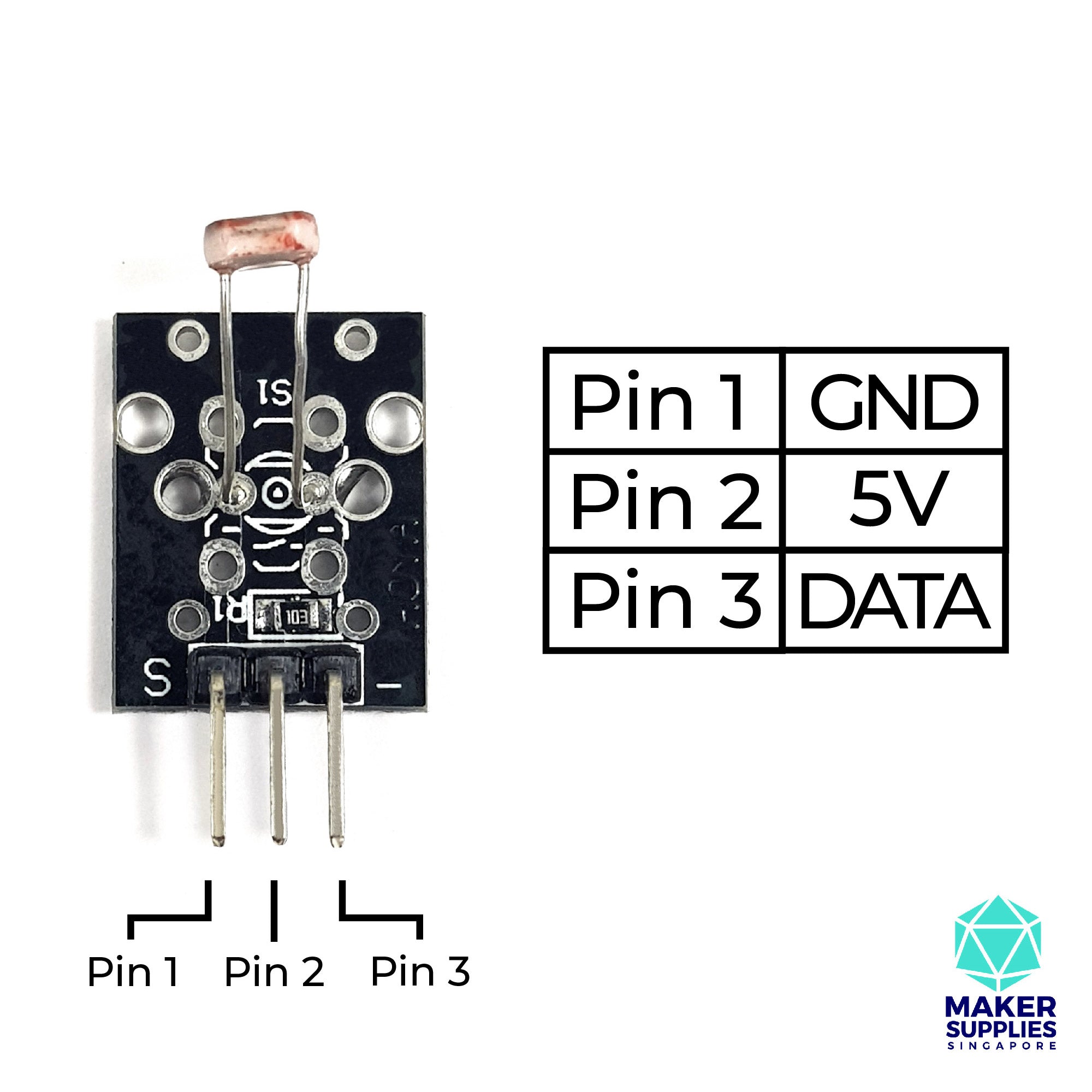 KY-018 Photoresistor Module (Light Dependent Resistor)