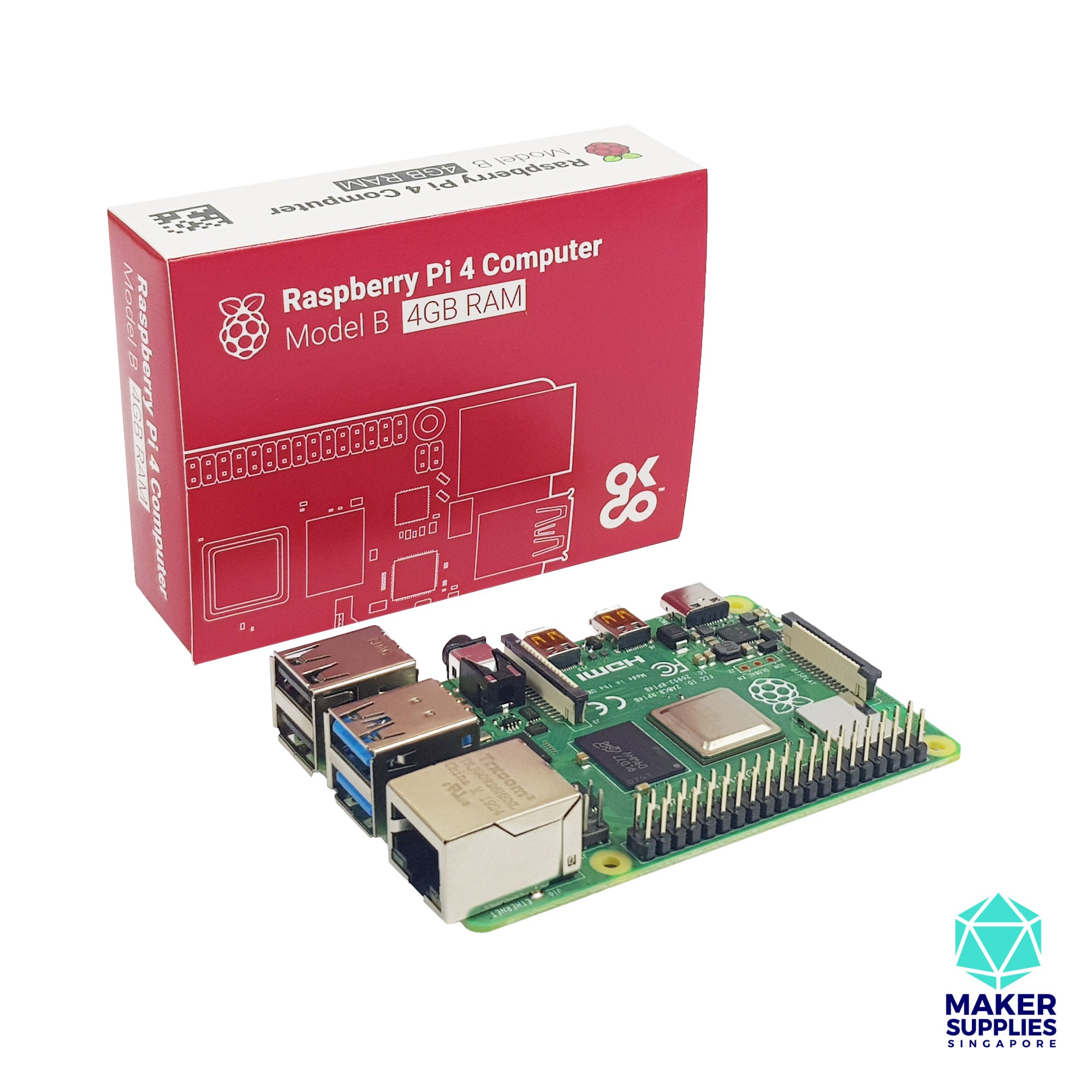 Raspberry Pi 4 Basic Bundle with Aluminium Casing