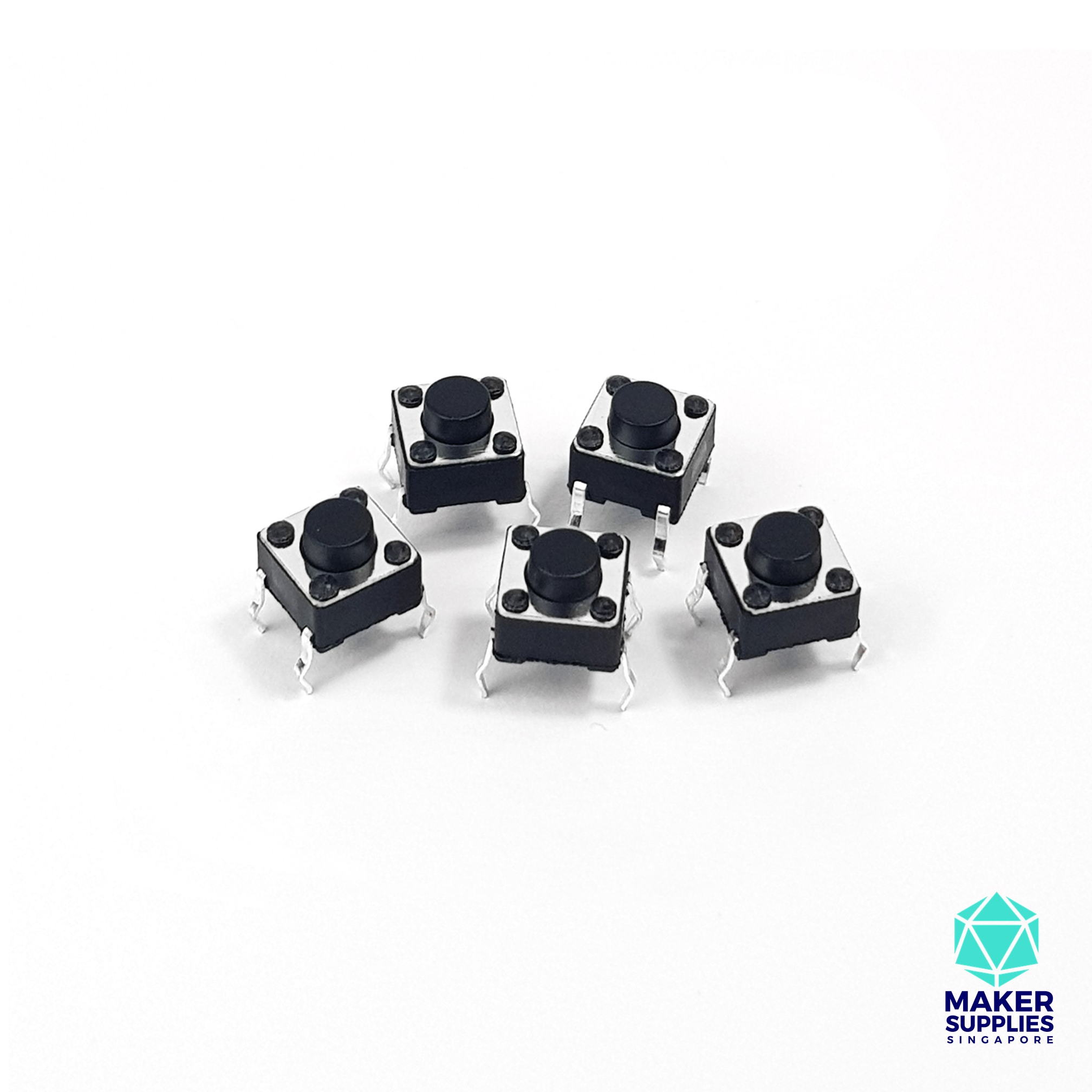 5pcs Mini 4-Pin Push Button