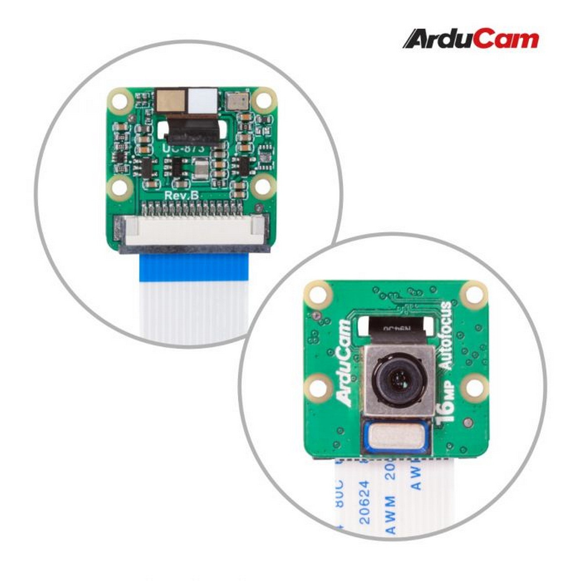 Arducam 16MP IMX519 PDAF&CDAF Autofocus Camera Module with Case for Raspberry Pi, NVIDIA Jetson Nano/Xavier NX/AGX Orin/Orin Nano/Orin NX B0371