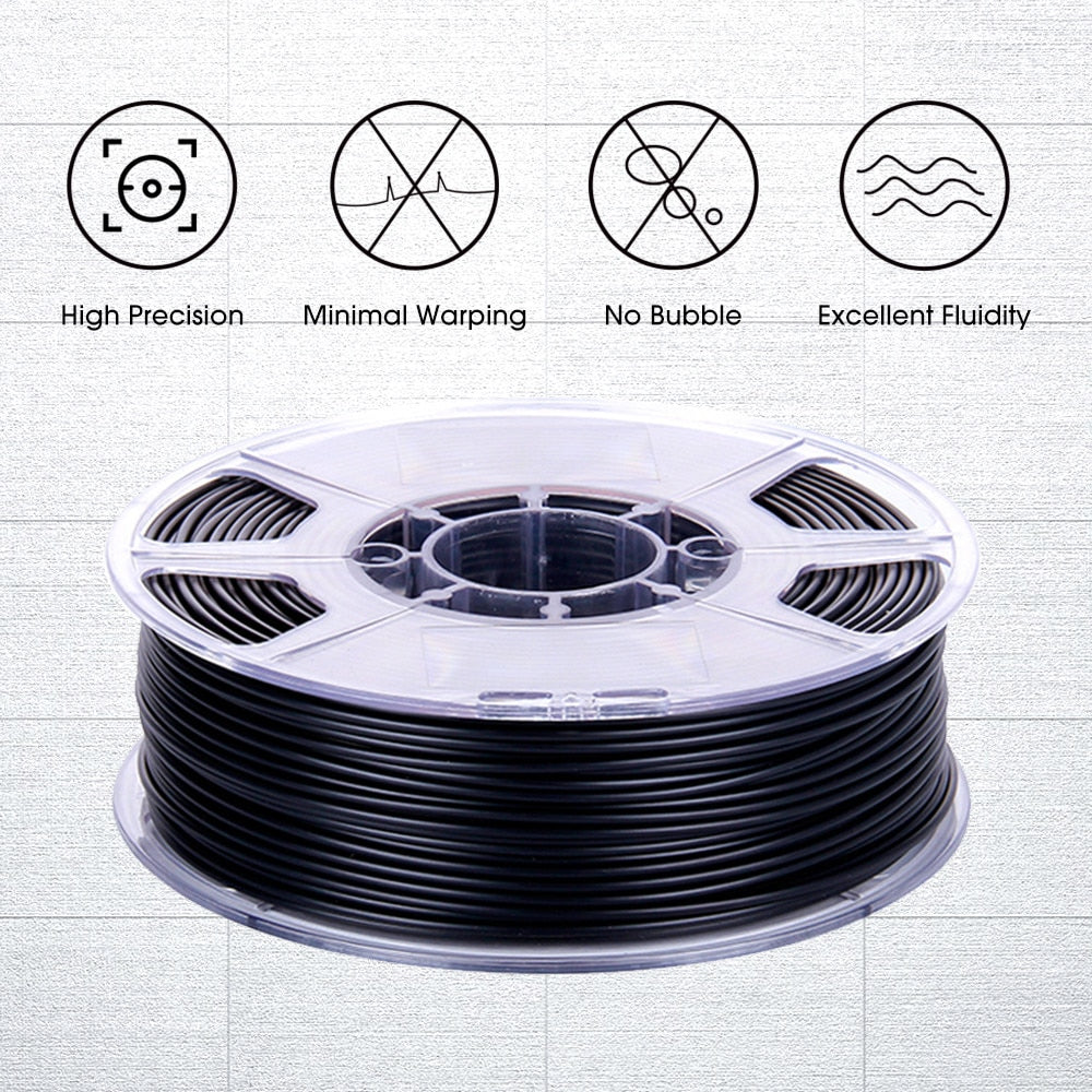 eSun ABS-FR (eABS Max) 1.75mm 1KG 3D Printer Filament Black